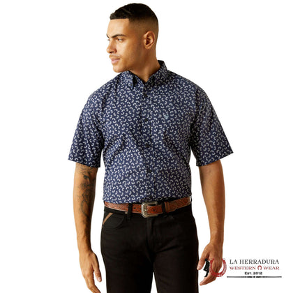 ARIAT MENS CIAN SS SHIRT NAVY 10059008