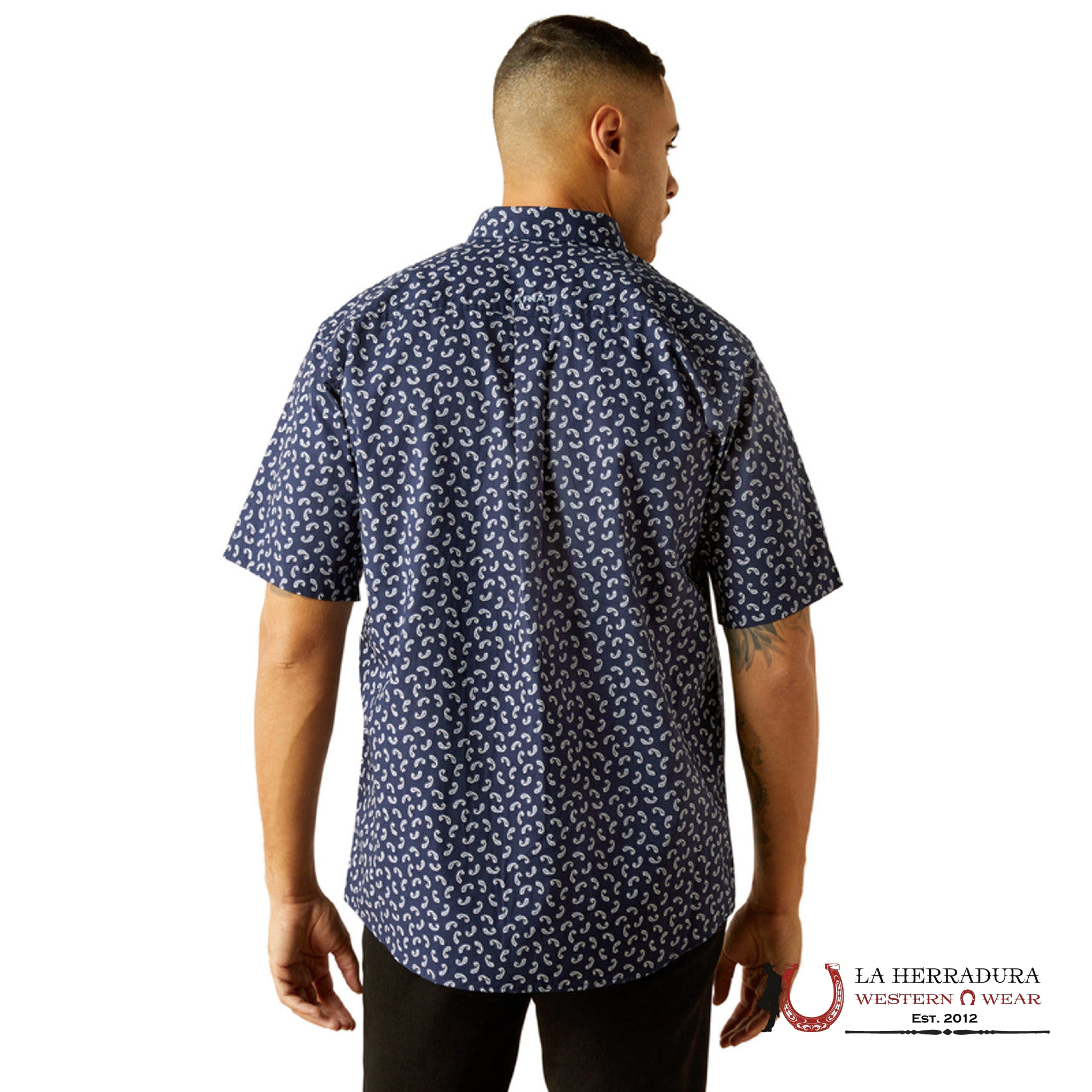 ARIAT MENS CIAN SS SHIRT NAVY 10059008 ROPA HOMBRES