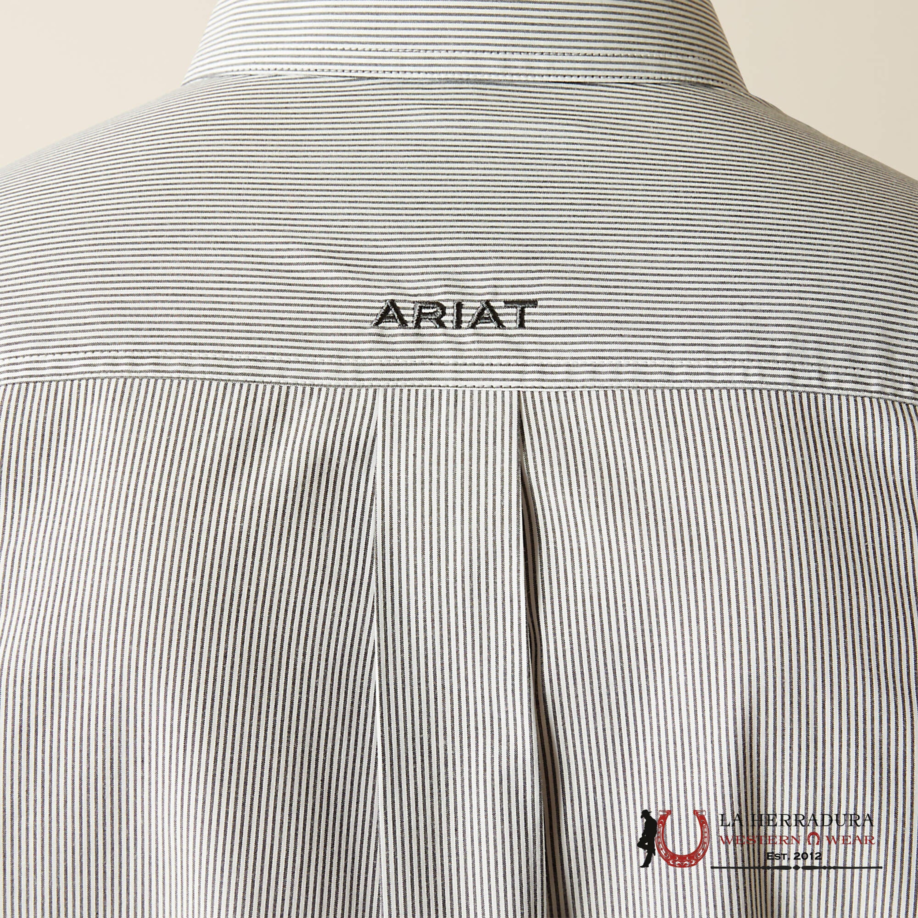 ARIAT MENS Dayne Grey Striped Longsleeve Phantom Shirt - 5268 ROPA HOMBRES