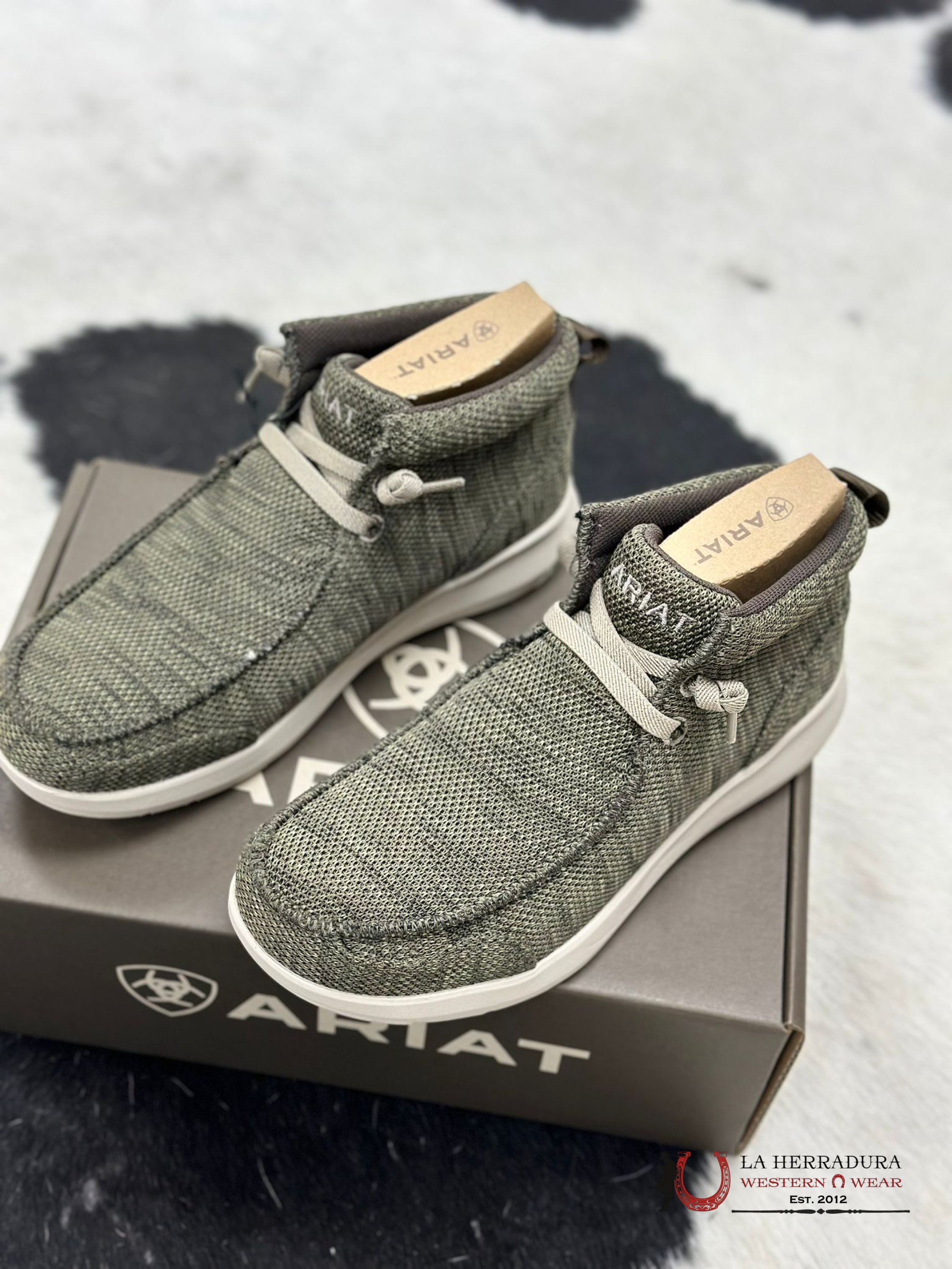 Ariat Mens Hilo Rodeo Heathered Olive Zapatos Hombres