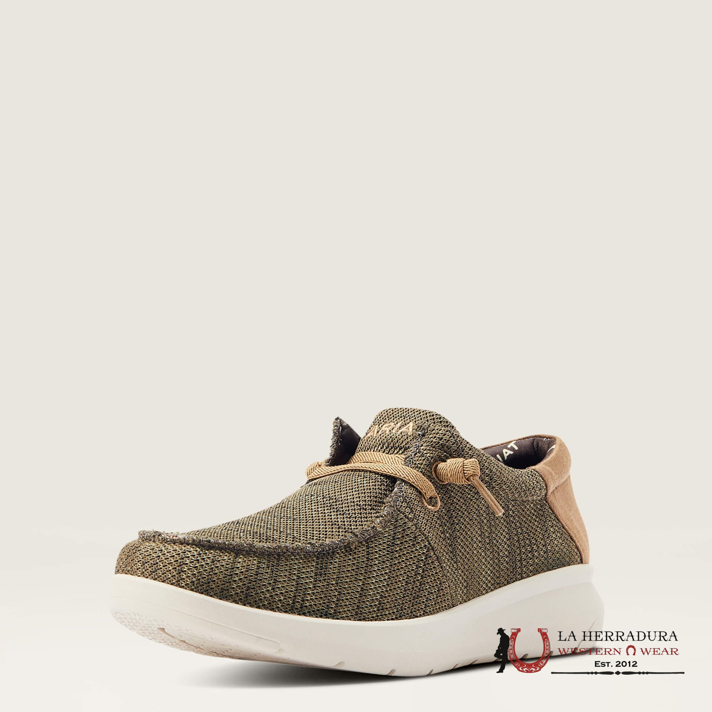 ARIAT MENS HILO STRETCH LACE HEATHERED OLIVE / TAN 10042503 ZAPATOS HOMBRES