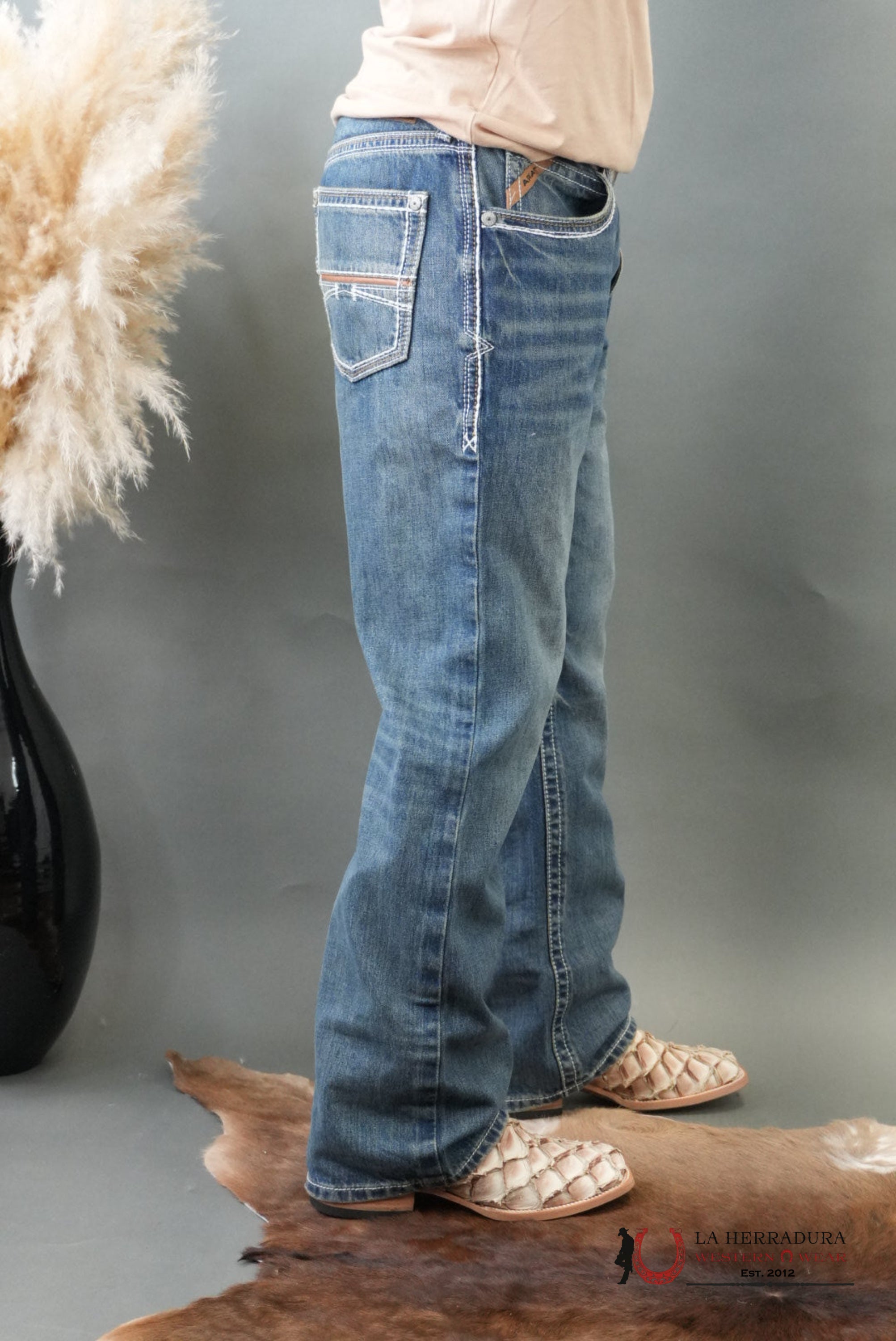 ARIAT MENS JEAN DURANGO M4 RELAXED FIT BOOT CUT ARIAT JEANS