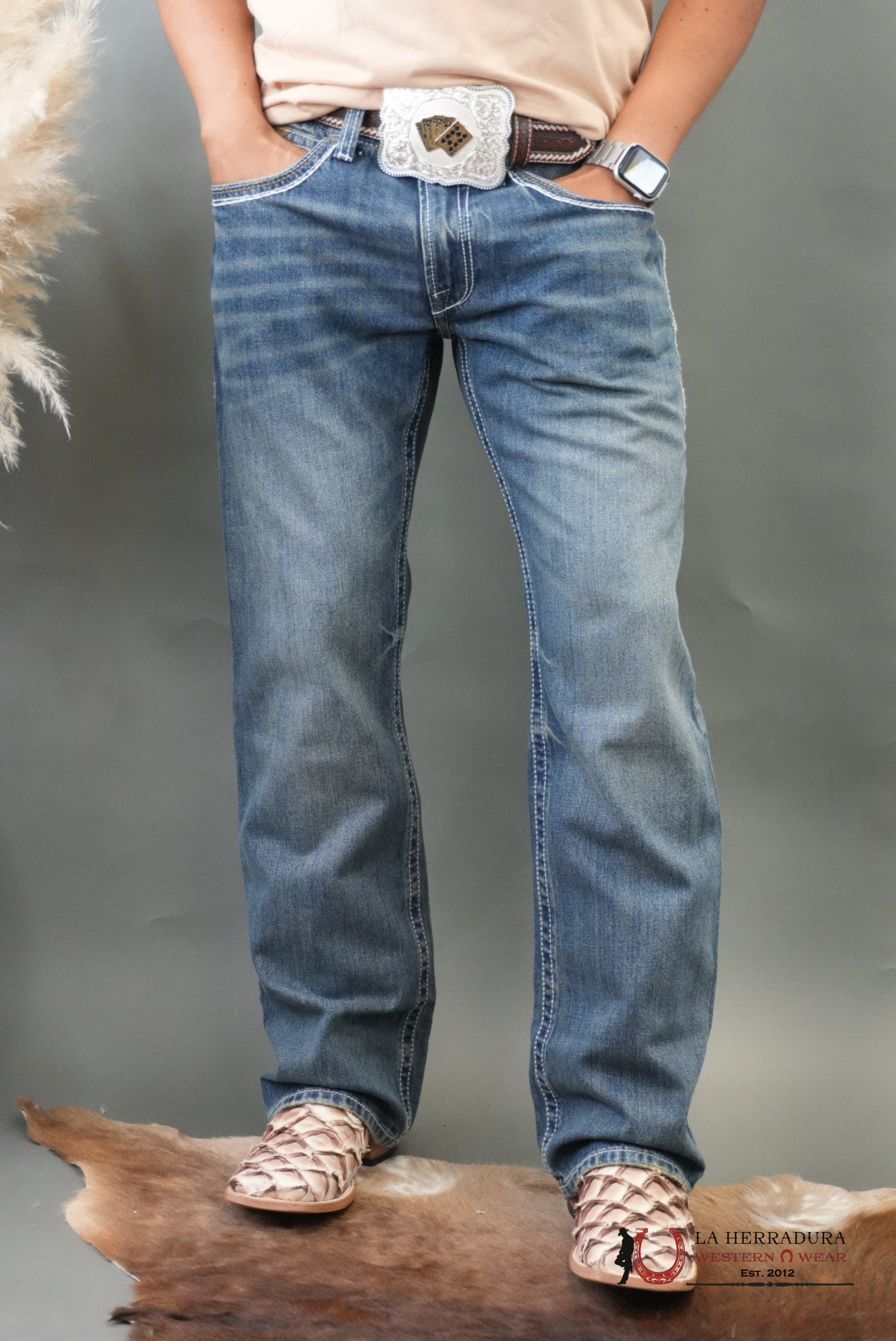 ARIAT MENS JEAN DURANGO M4 RELAXED FIT BOOT CUT ARIAT JEANS