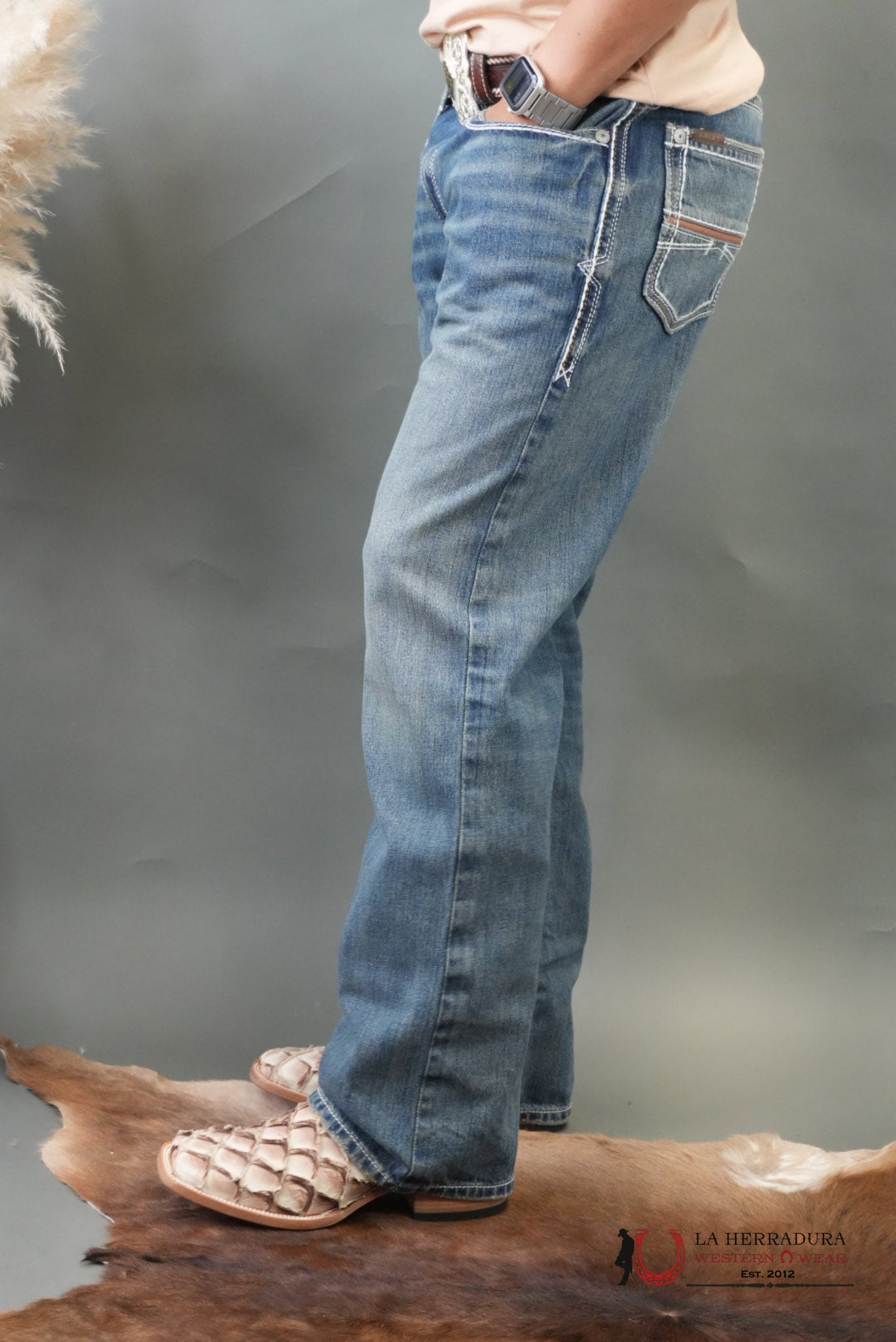 ARIAT MENS JEAN DURANGO M4 RELAXED FIT BOOT CUT ARIAT JEANS