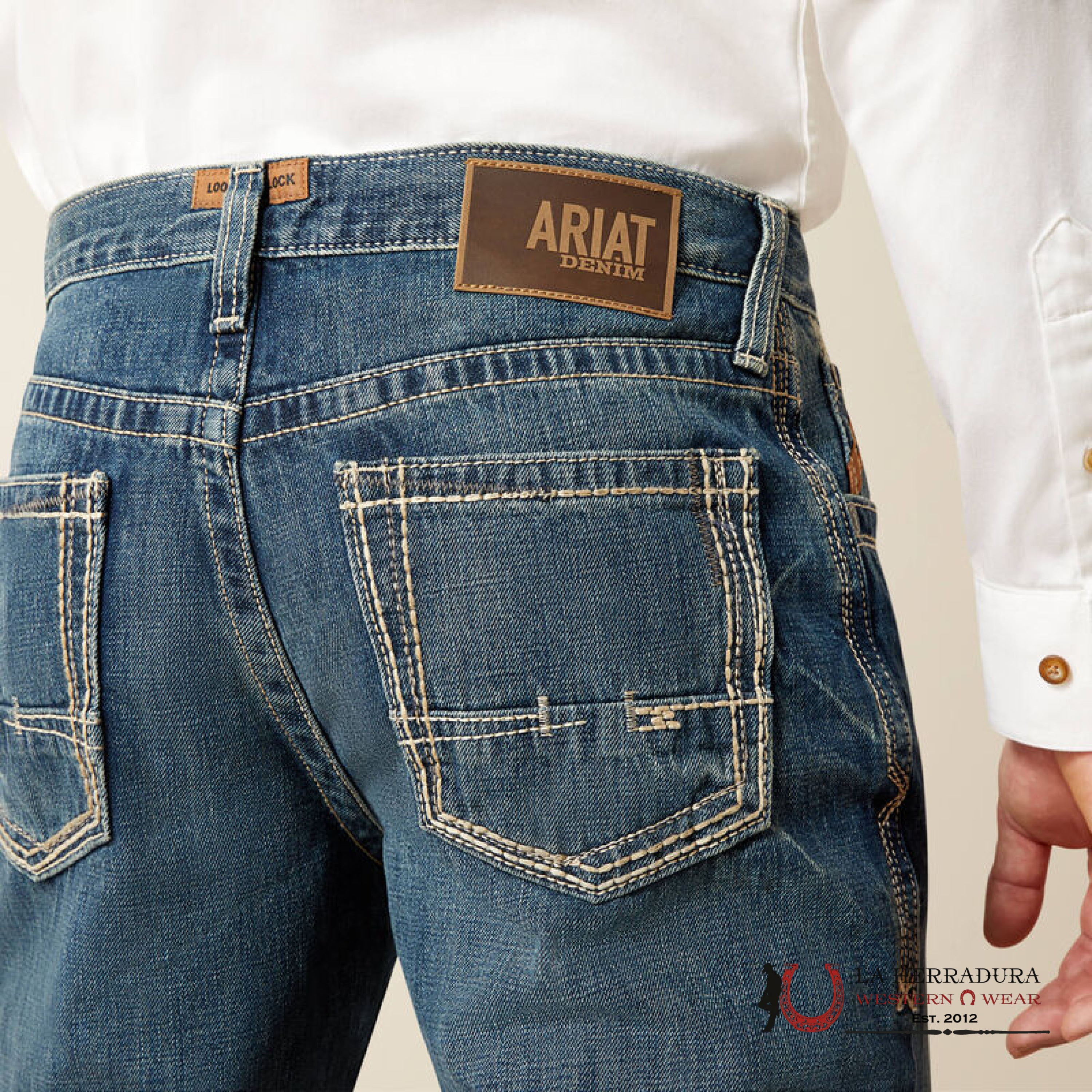 ARIAT MENS JEAN GULCH M4 RELAXED FIT STRAIGHT LEG BOOTCUT- 10012136 ARIAT JEANS