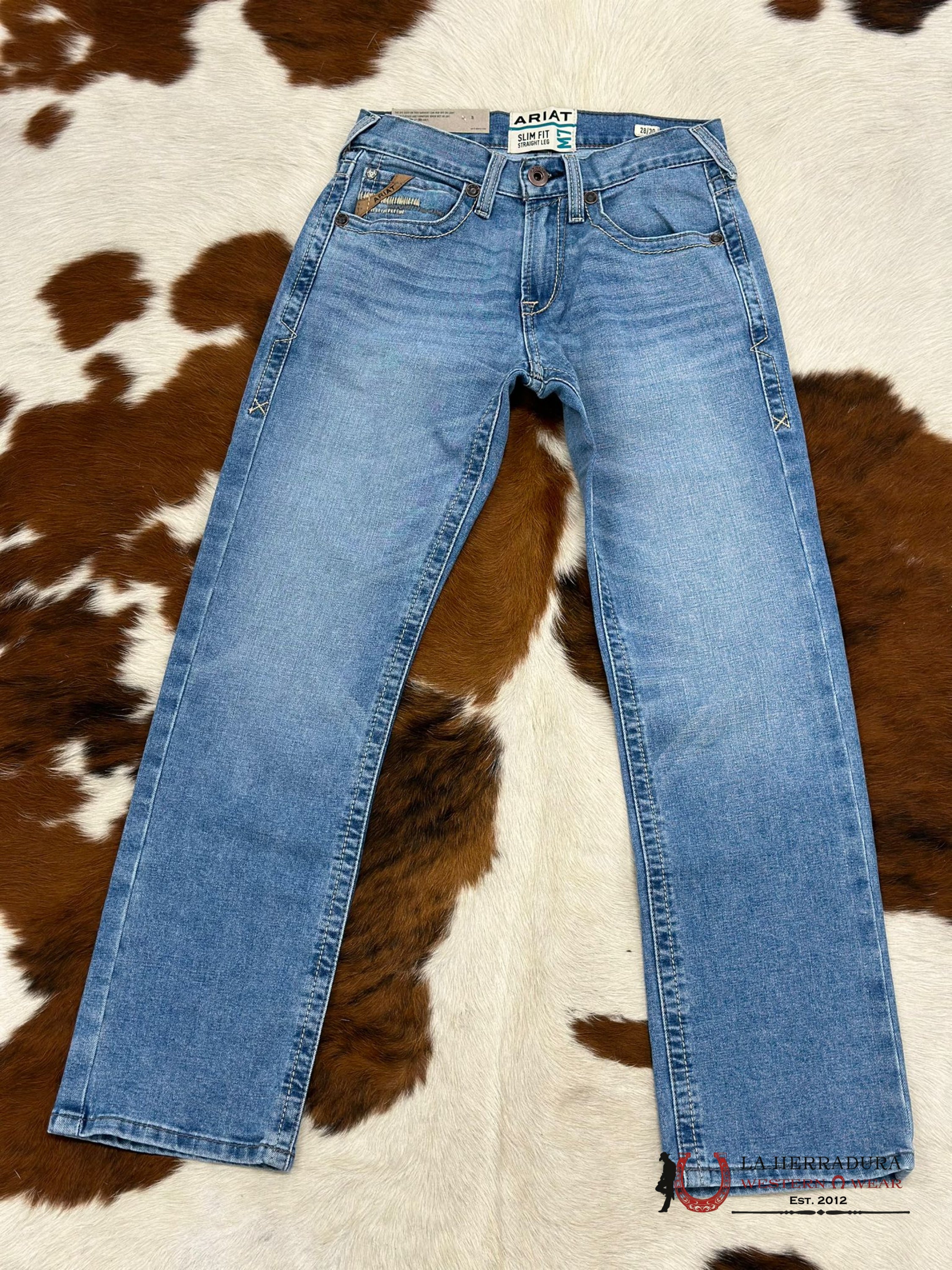 Ariat Mens Jean Hartwell M7 Slim Fit Straight Leg Jeans