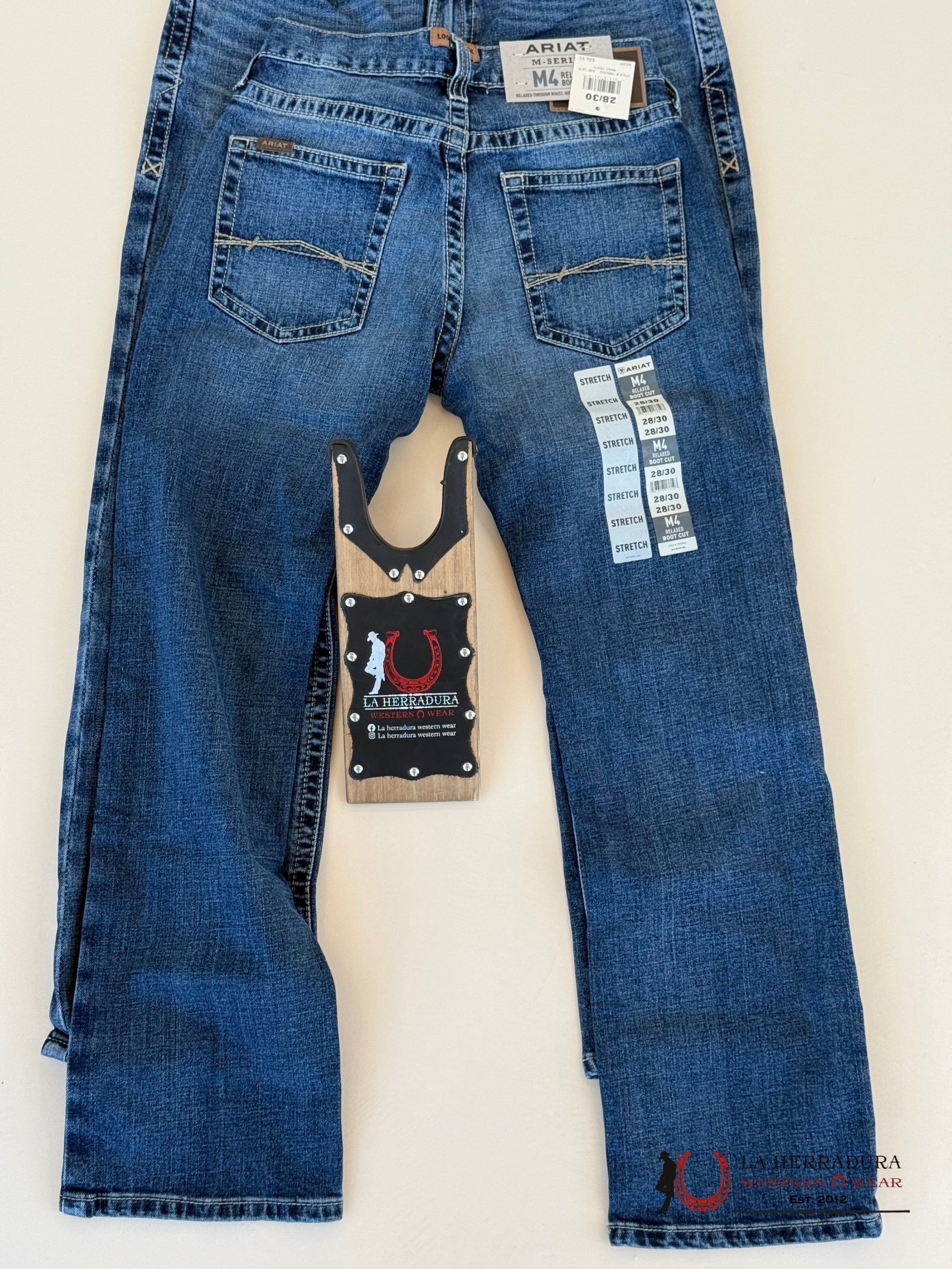 Ariat Mens Jean M4 Relaxed Boot Cut- Heath Jeans