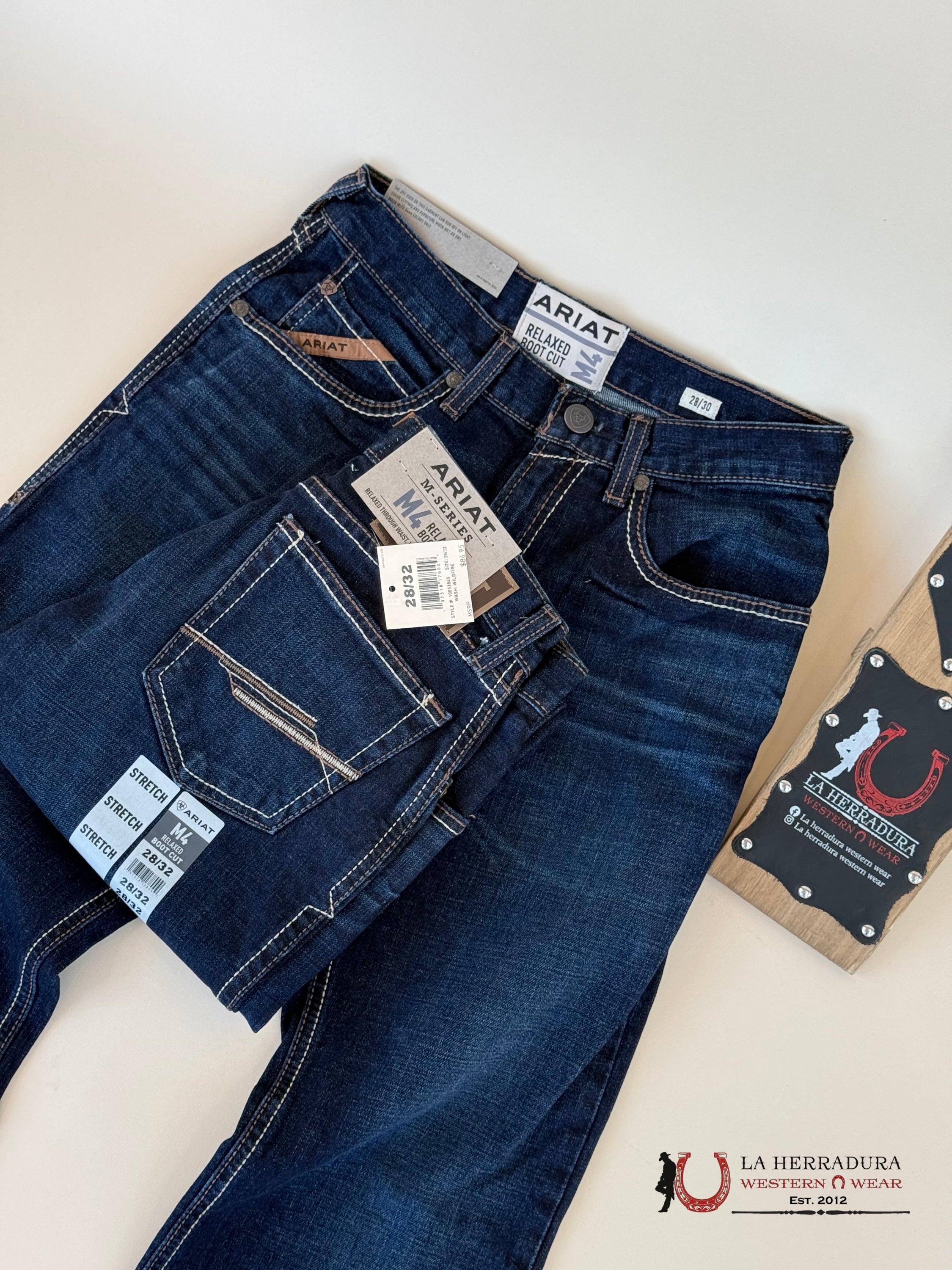 Ariat Mens Jean M4 Relaxed Boot Cut- Wildfire Jeans