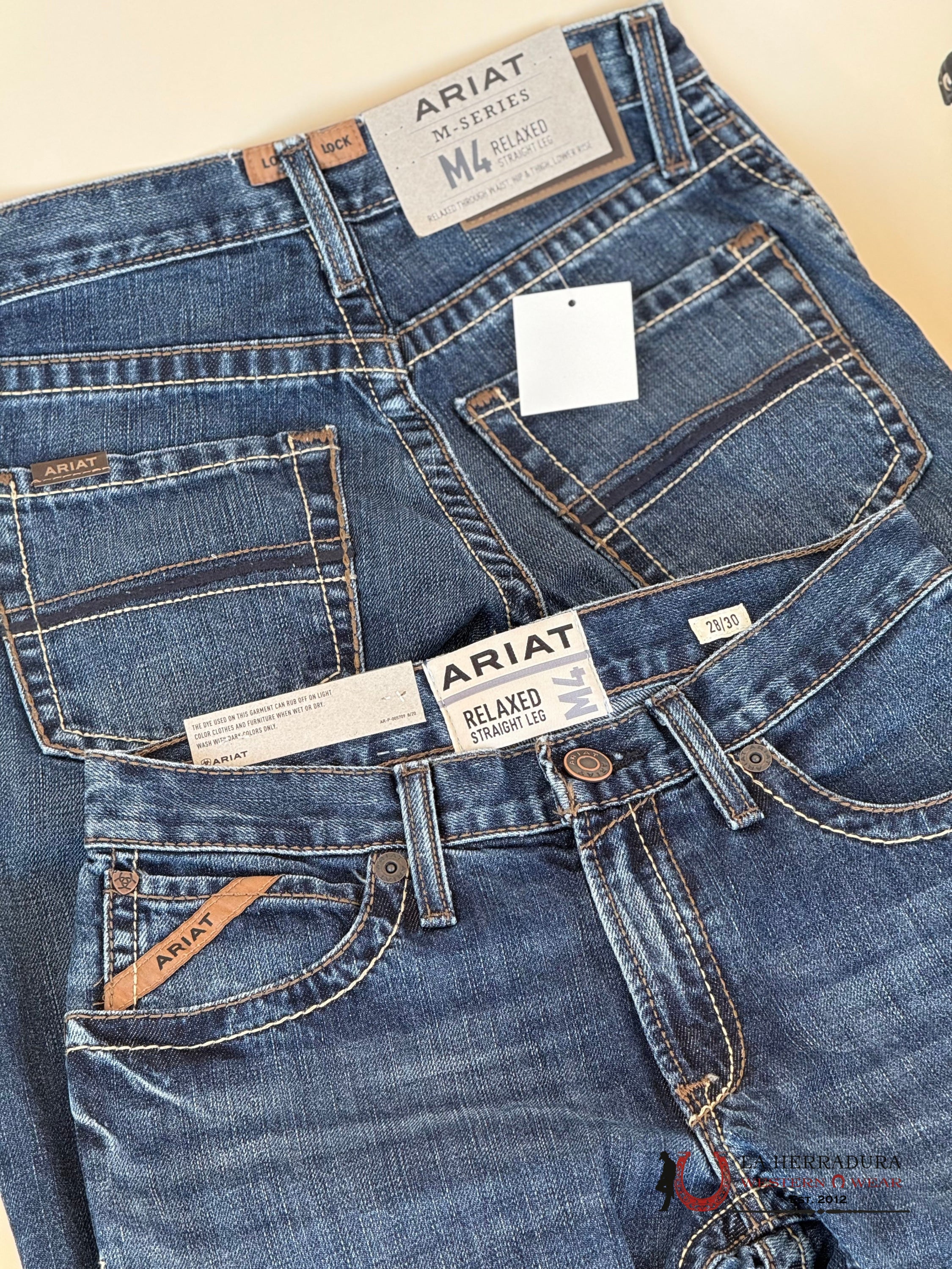 Ariat Mens Jean M4 Relaxed Straight- Newton Jeans