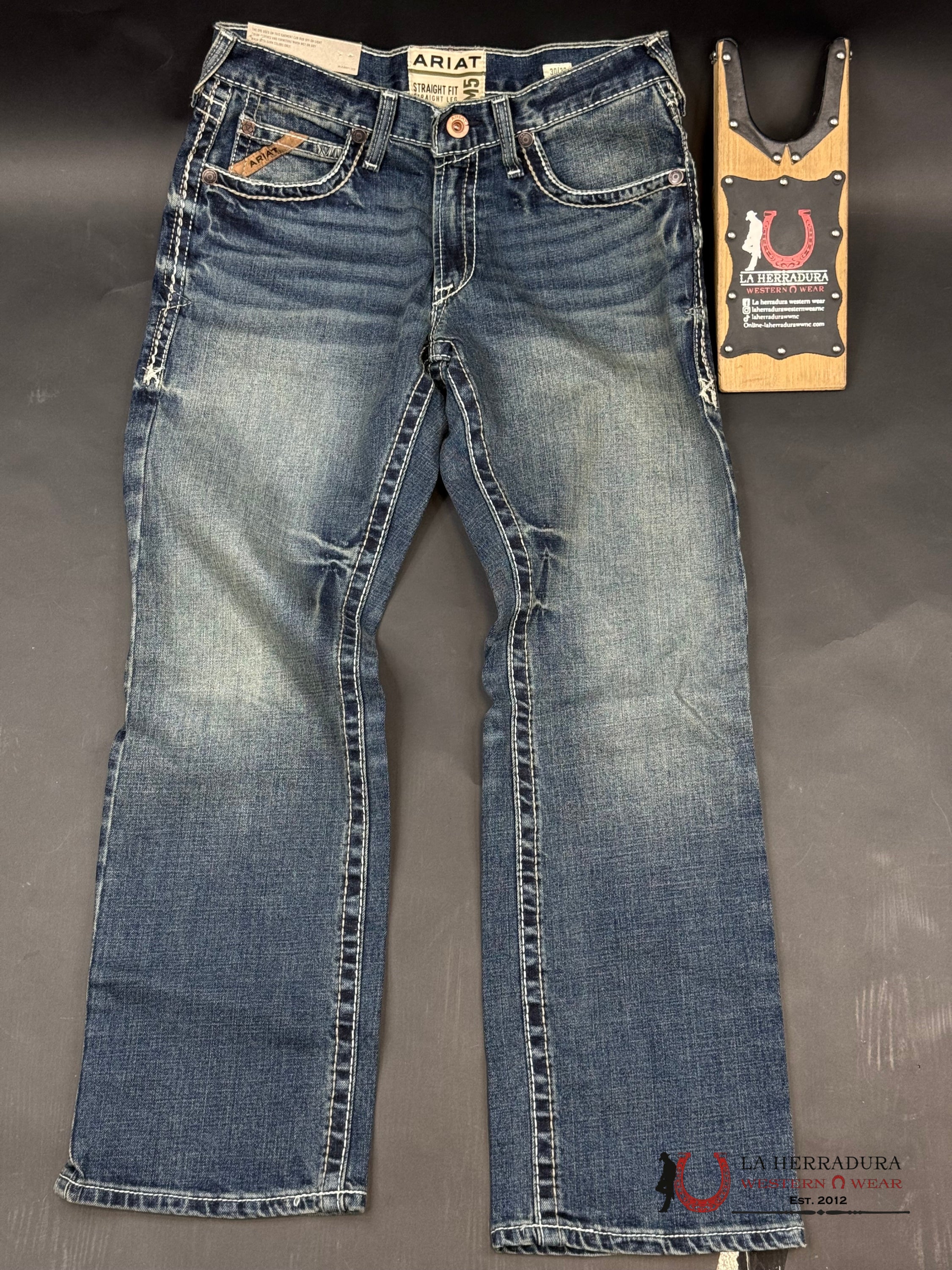 Ariat Mens Jean M5 Lennox Straight Fit Leg Jeans