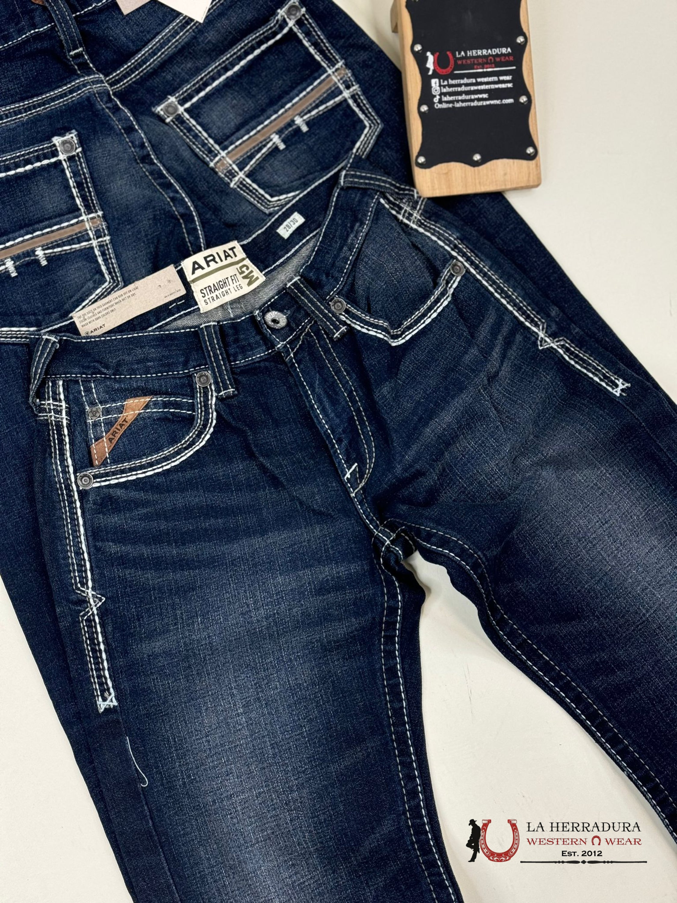 Ariat Mens Jean Nightingale M5 Straight Fit Leg Jeans