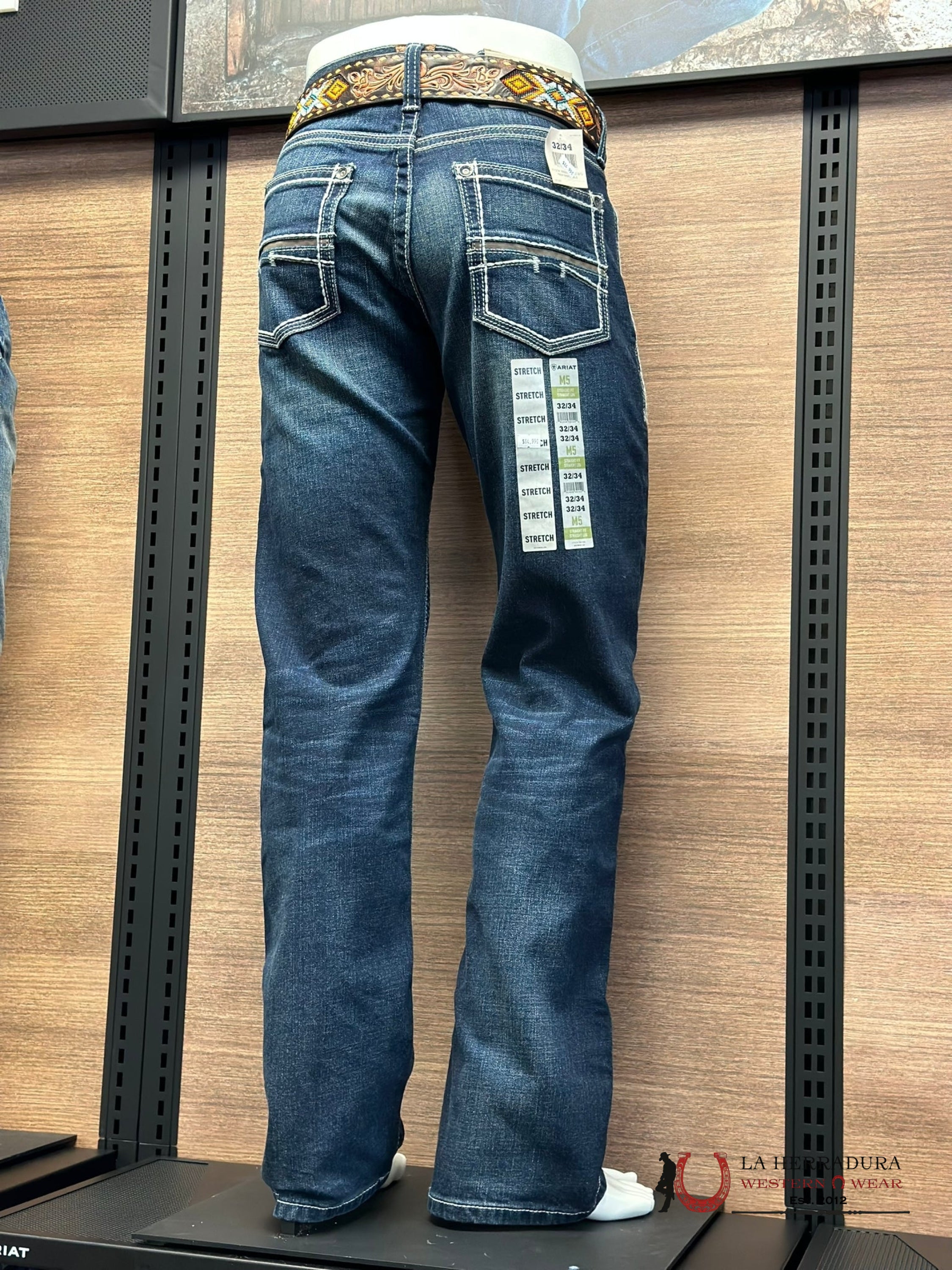 Ariat Mens Jean Nightingale M5 Straight Fit Leg Jeans