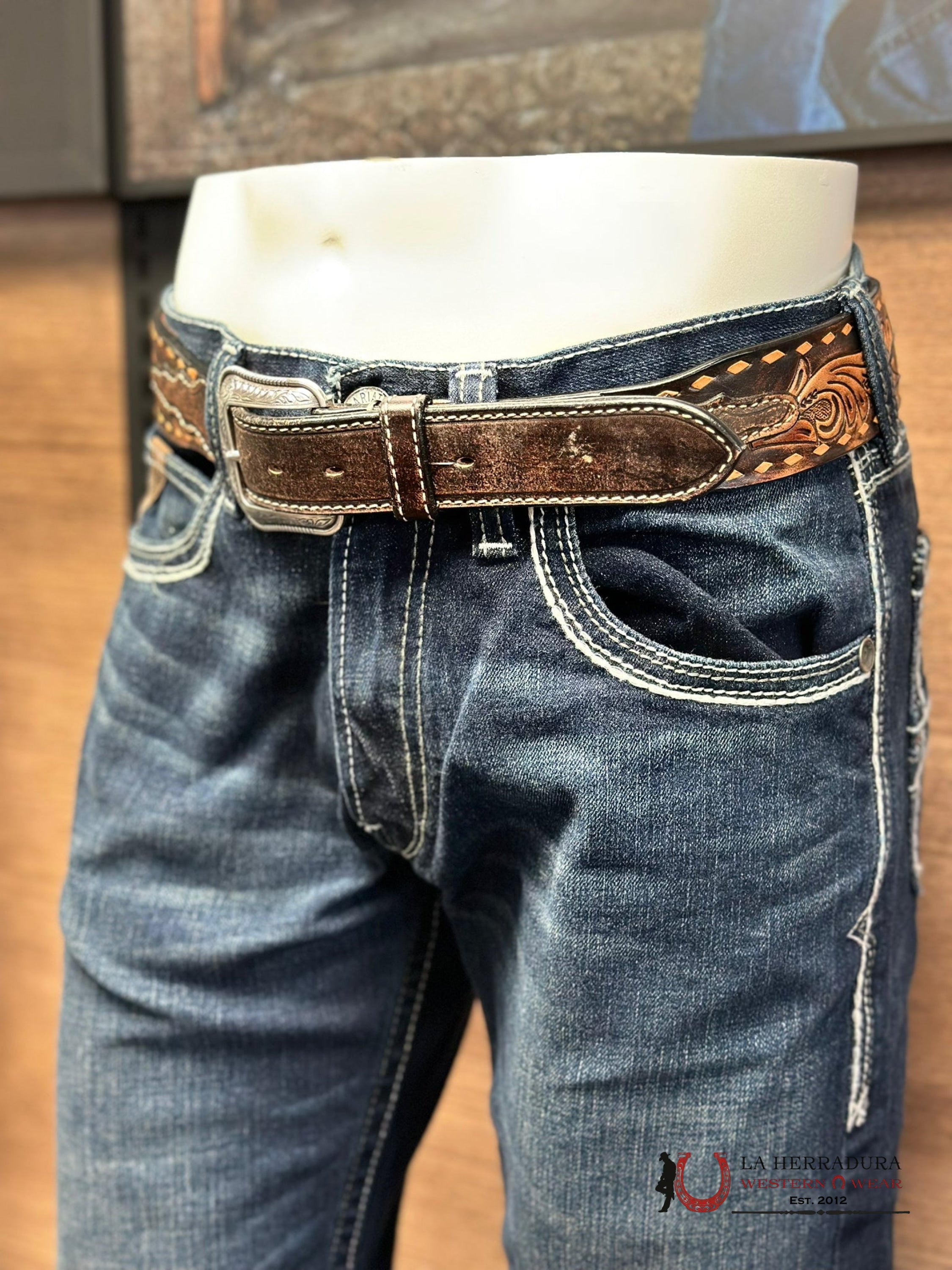 Ariat Mens Jean Nightingale M5 Straight Fit Leg Jeans