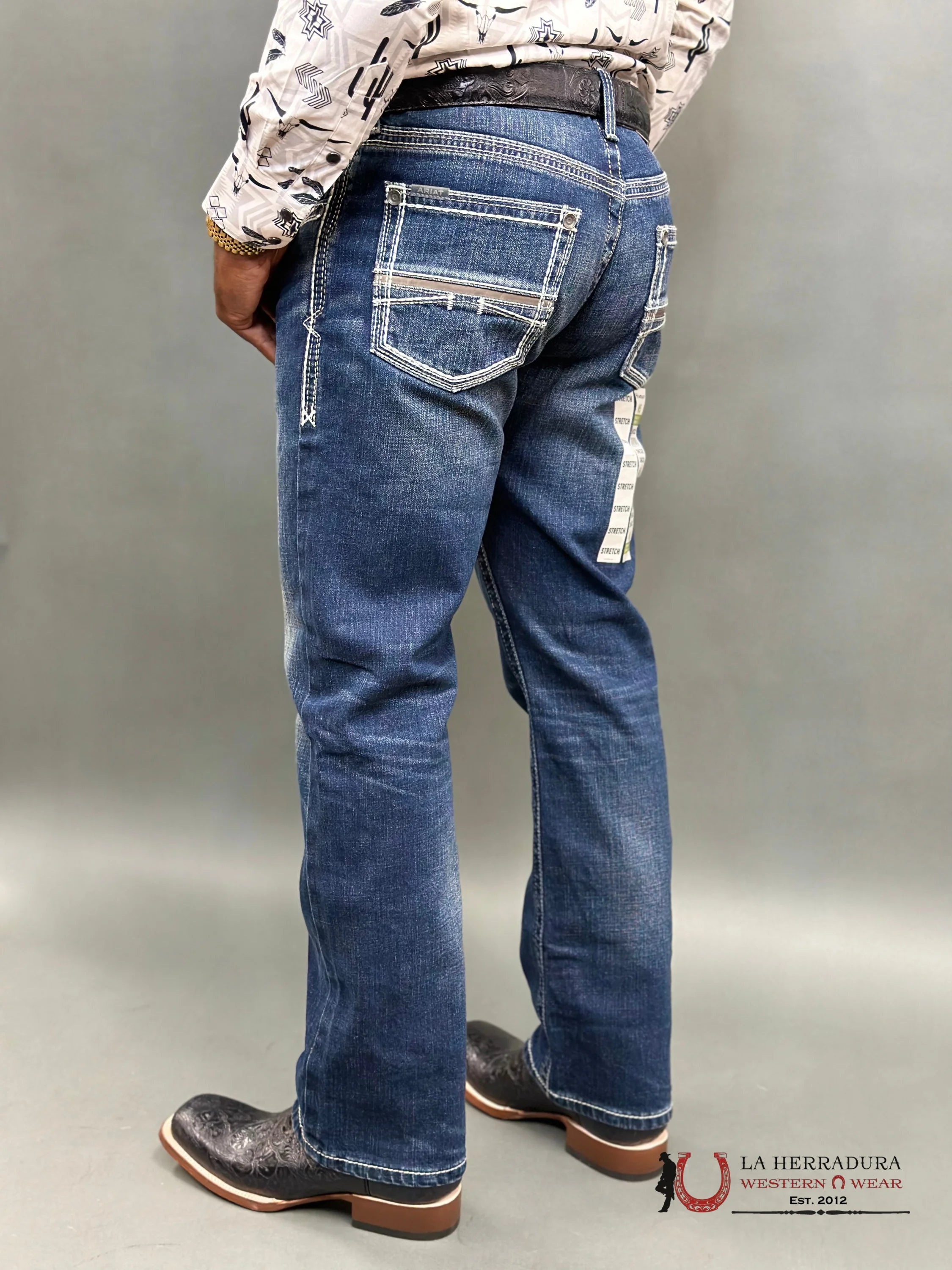 Ariat Mens Jean Nightingale M5 Straight Fit Leg Jeans