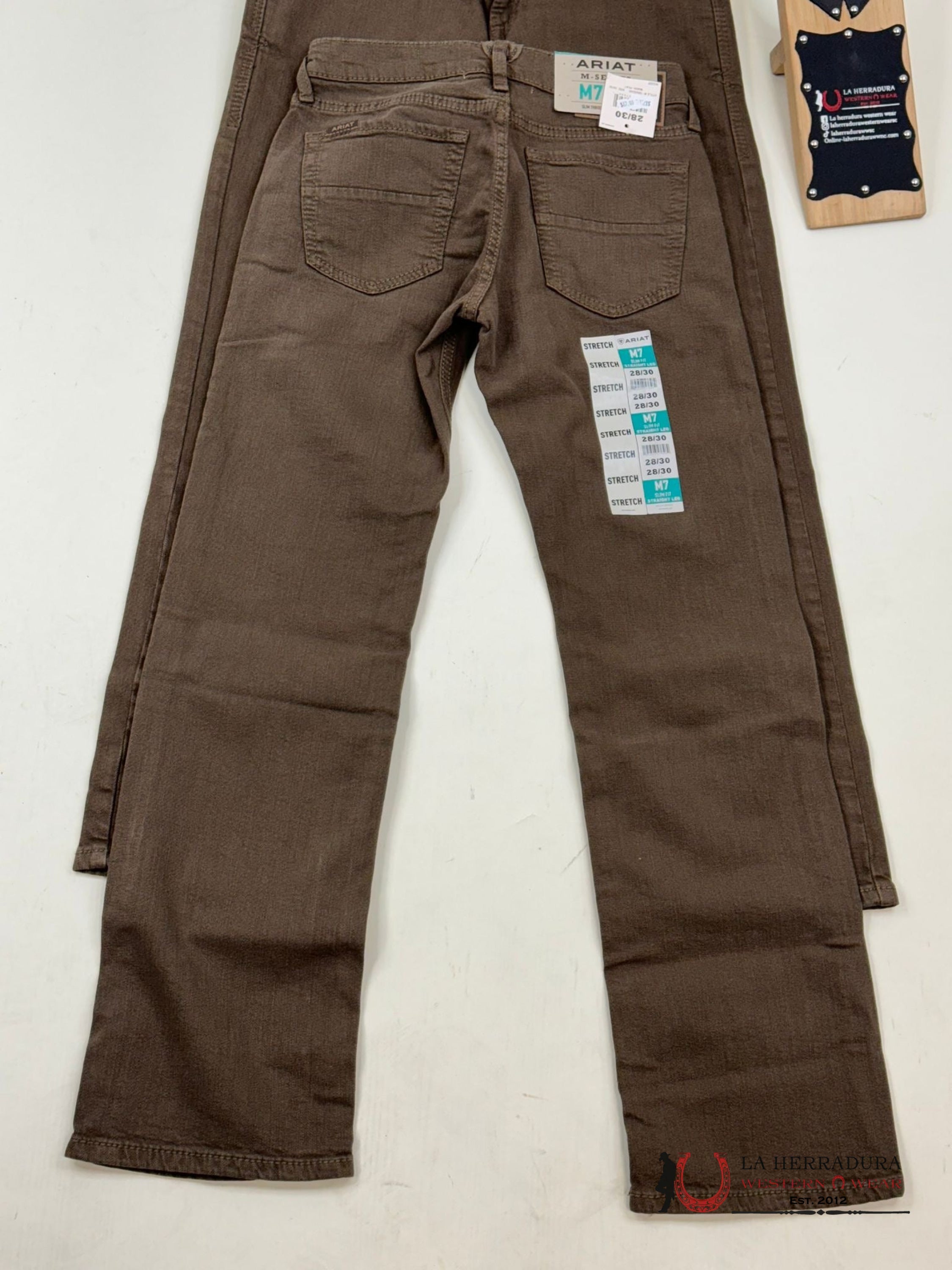 Ariat Mens Jean Peat M7 Slim Fit Straight Leg Jeans