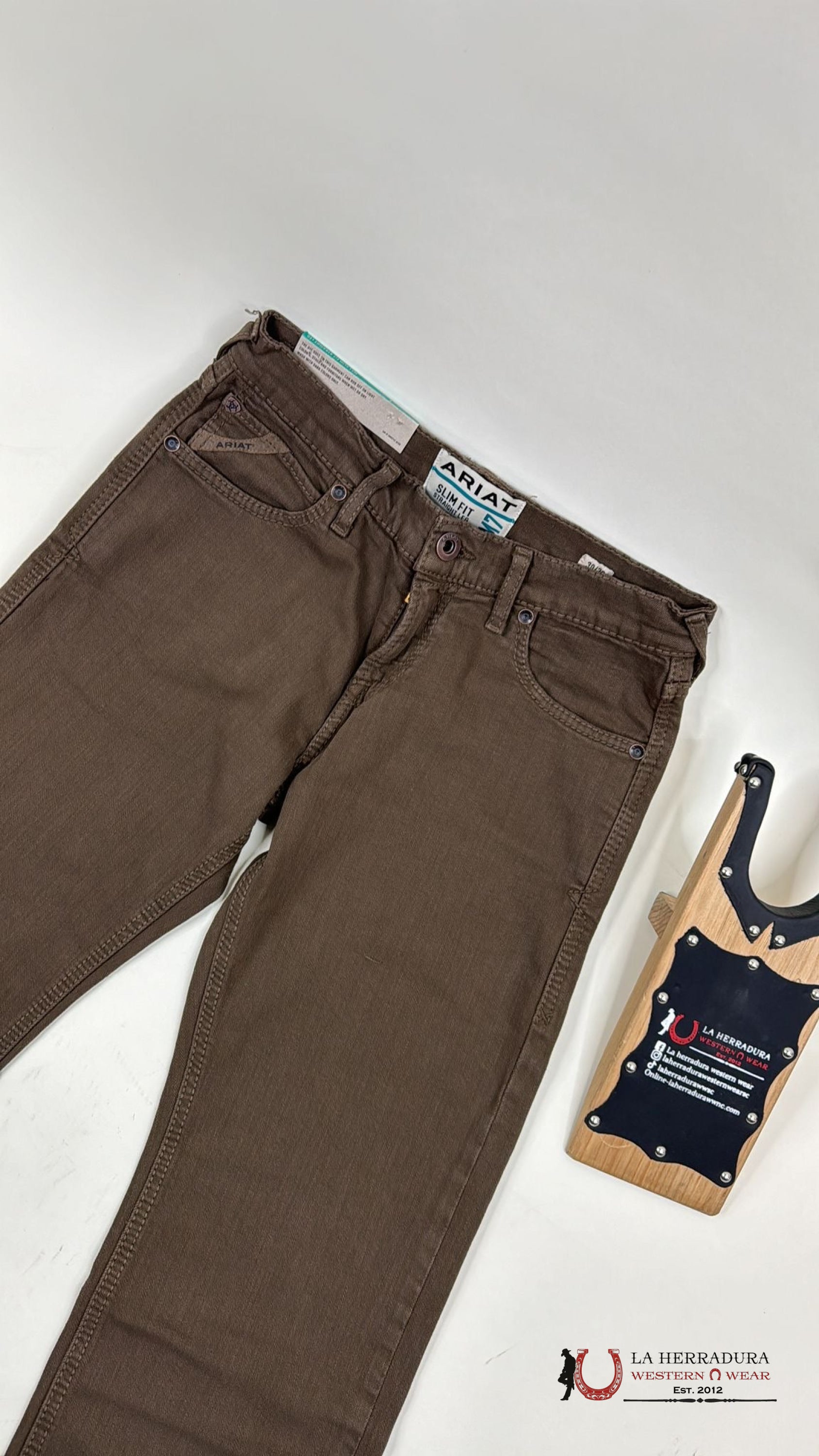 Ariat Mens Jean Peat M7 Slim Fit Straight Leg Jeans