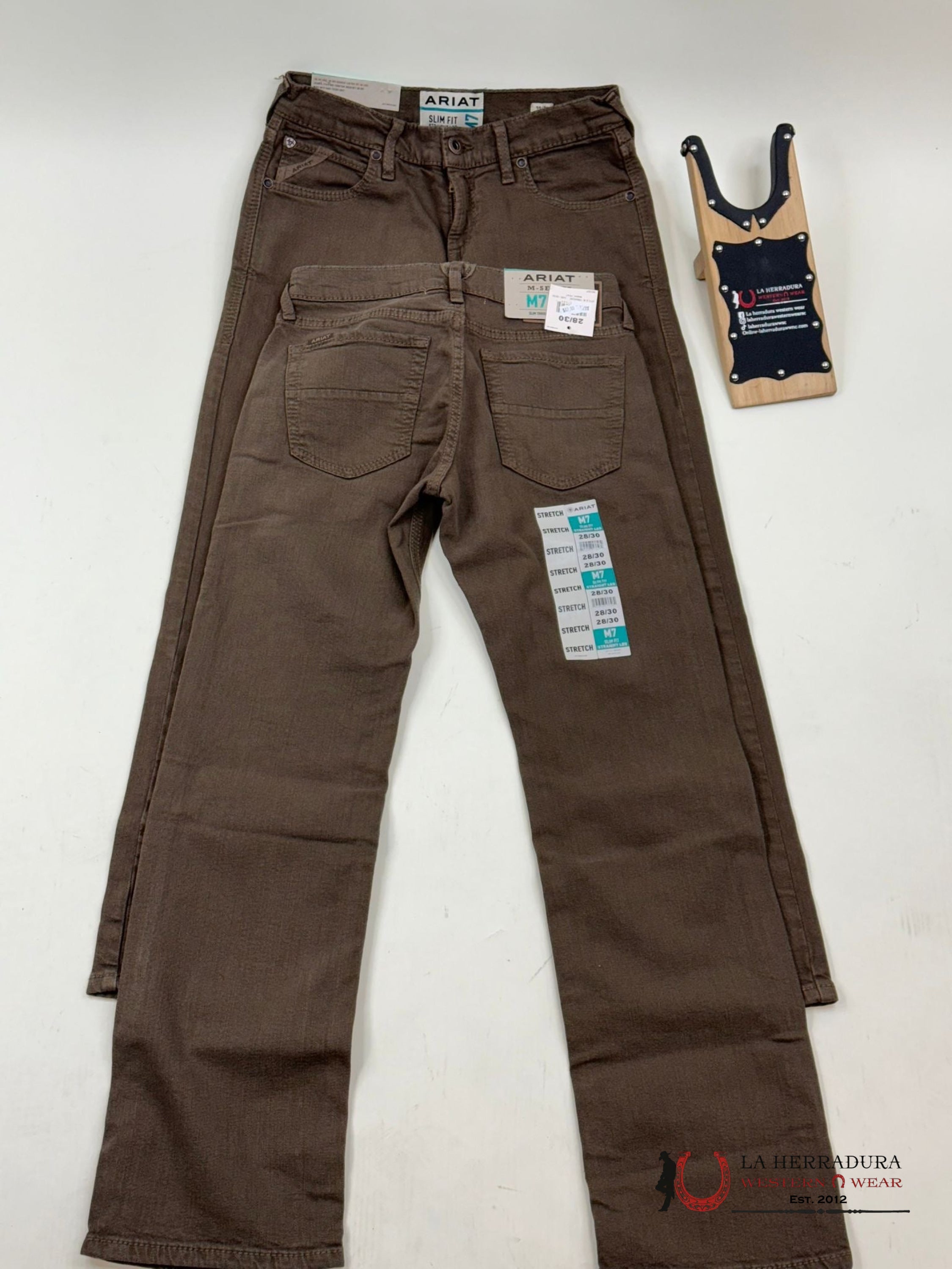 Ariat Mens Jean Peat M7 Slim Fit Straight Leg Jeans