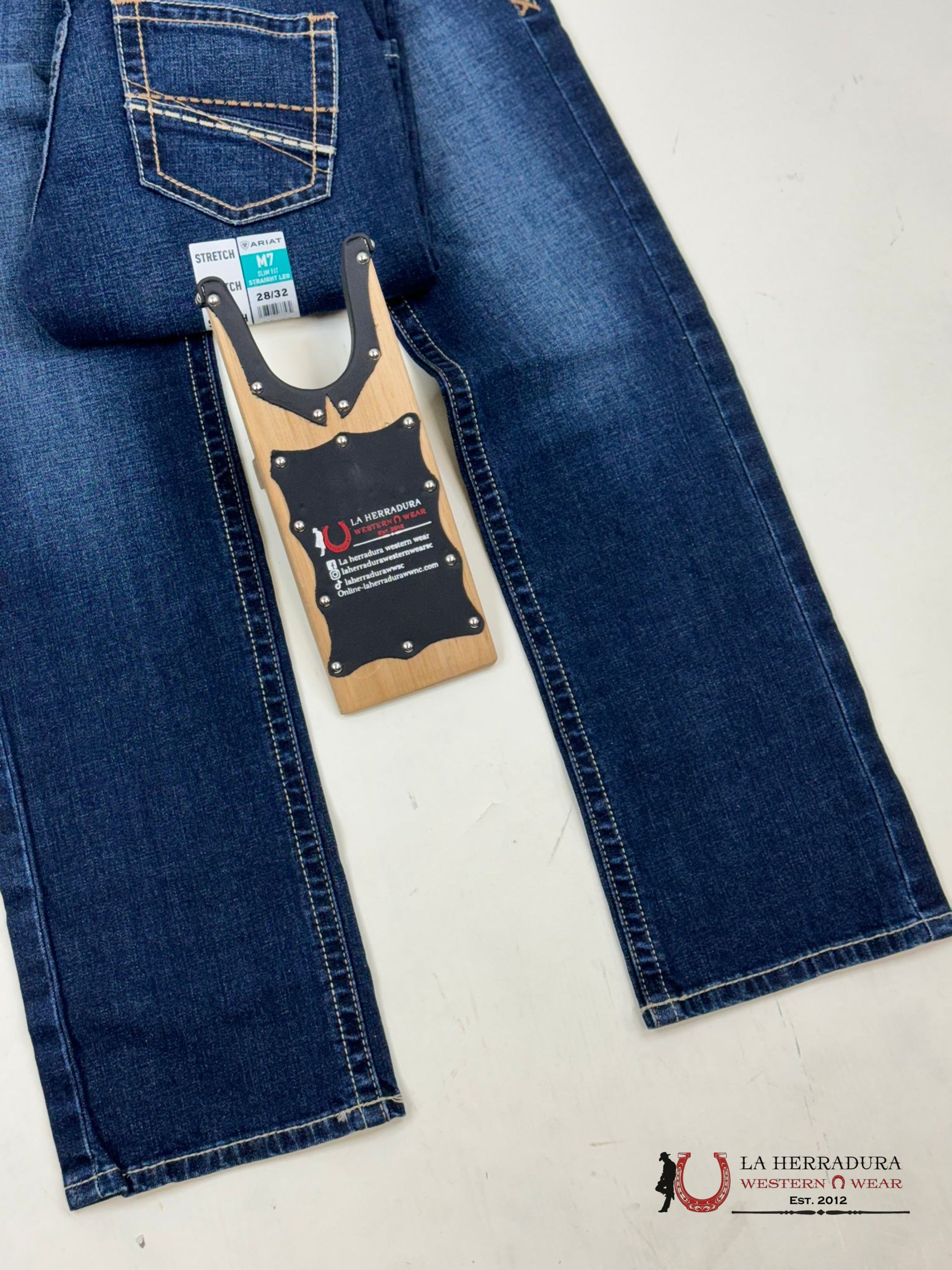 Ariat Mens Jean Pinedale M7 Slim Fit Straight Leg Jeans