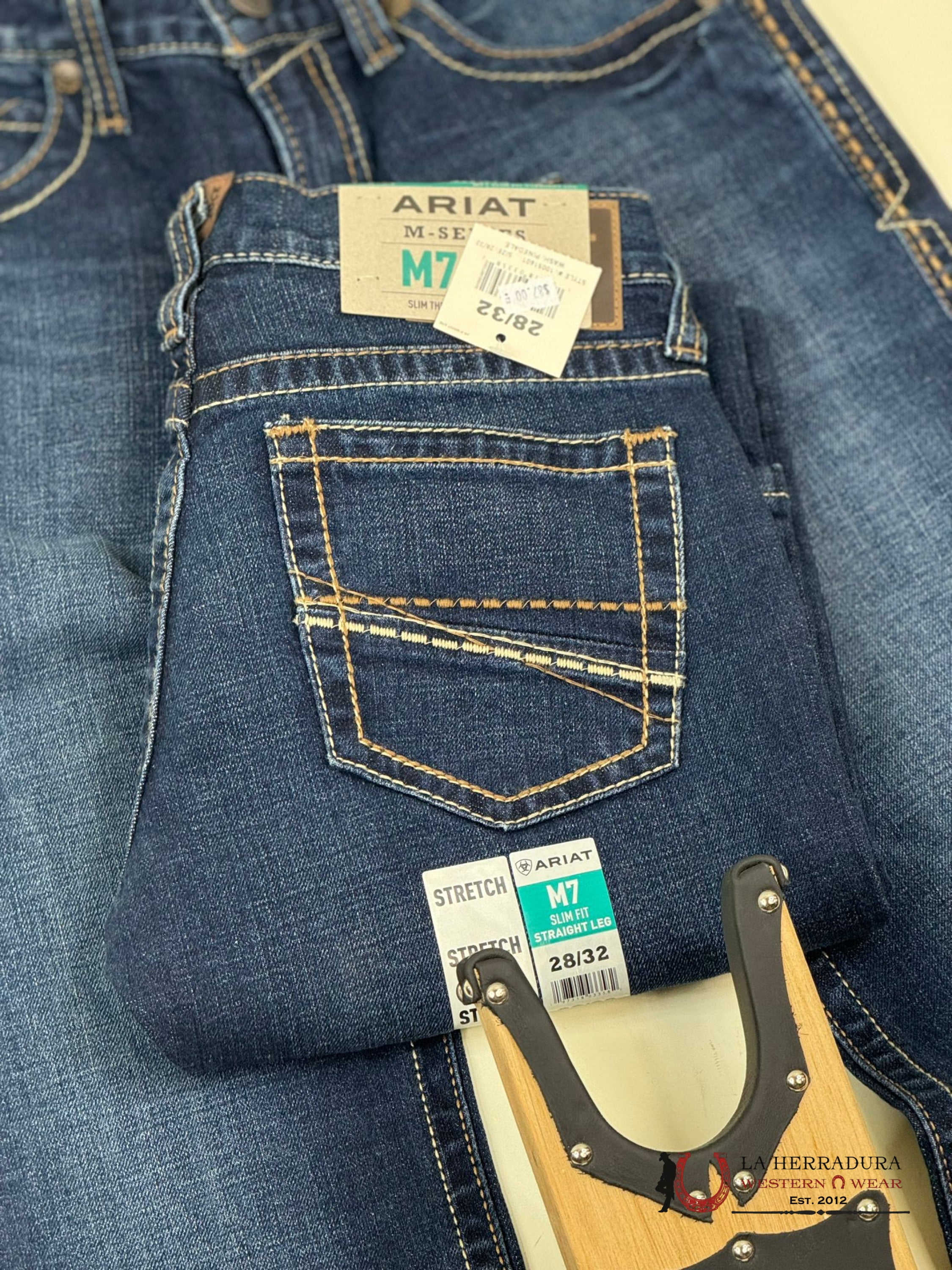 Ariat Mens Jean Pinedale M7 Slim Fit Straight Leg Jeans