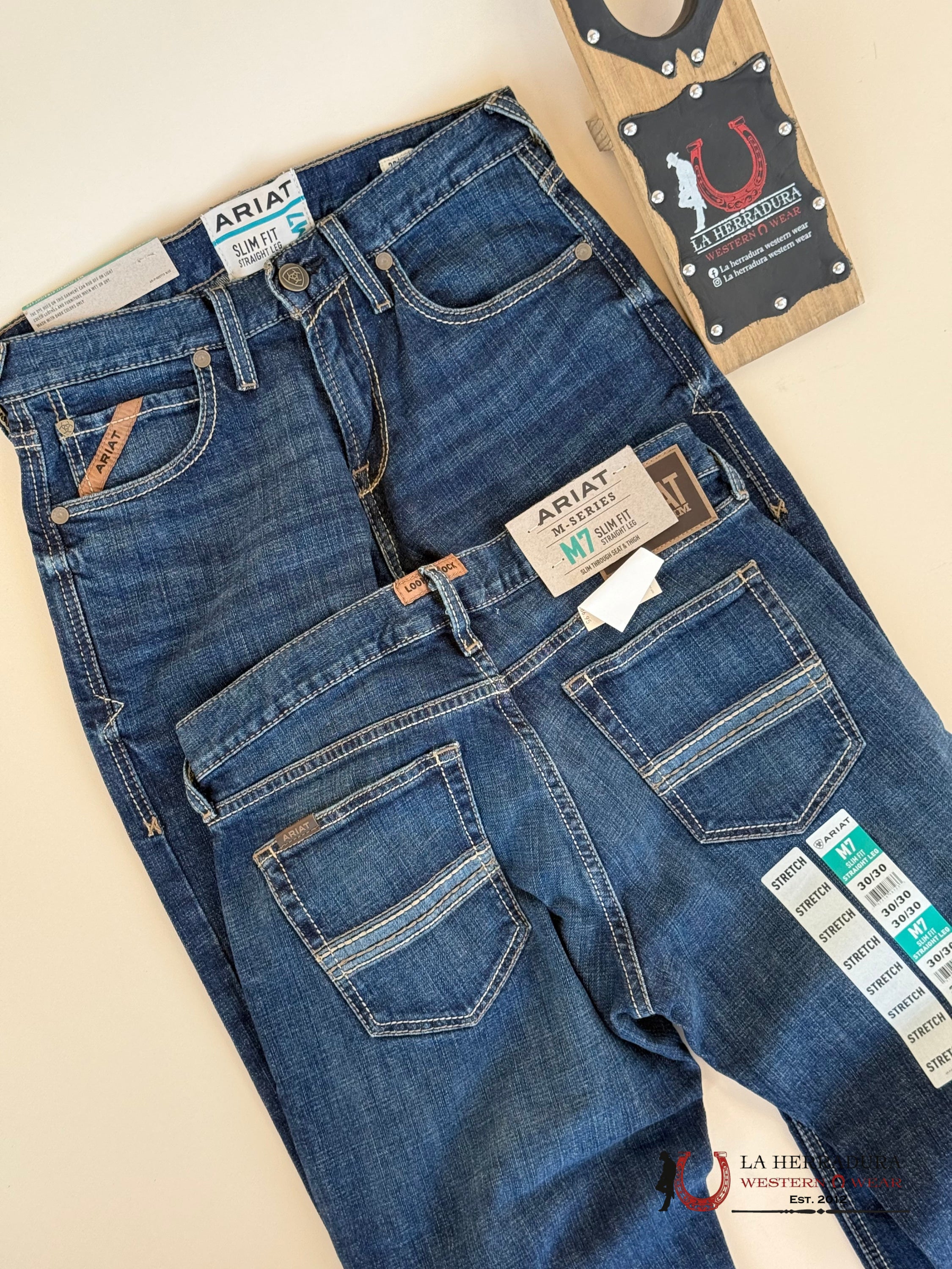 Ariat Mens Jean Quest M7 Slim Fit Straight Leg Jeans