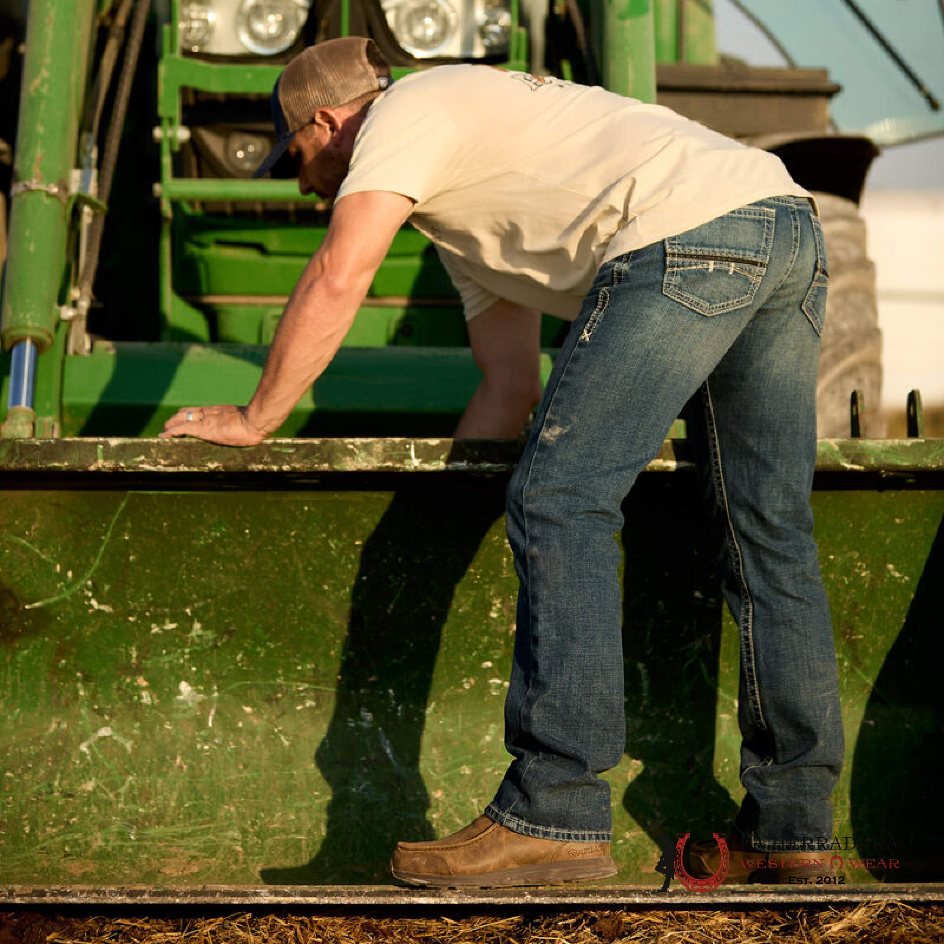ARIAT MENS JEAN SILVERTON M7 SLIM FIT STRAIGHT LEG 10027748 ARIAT JEANS