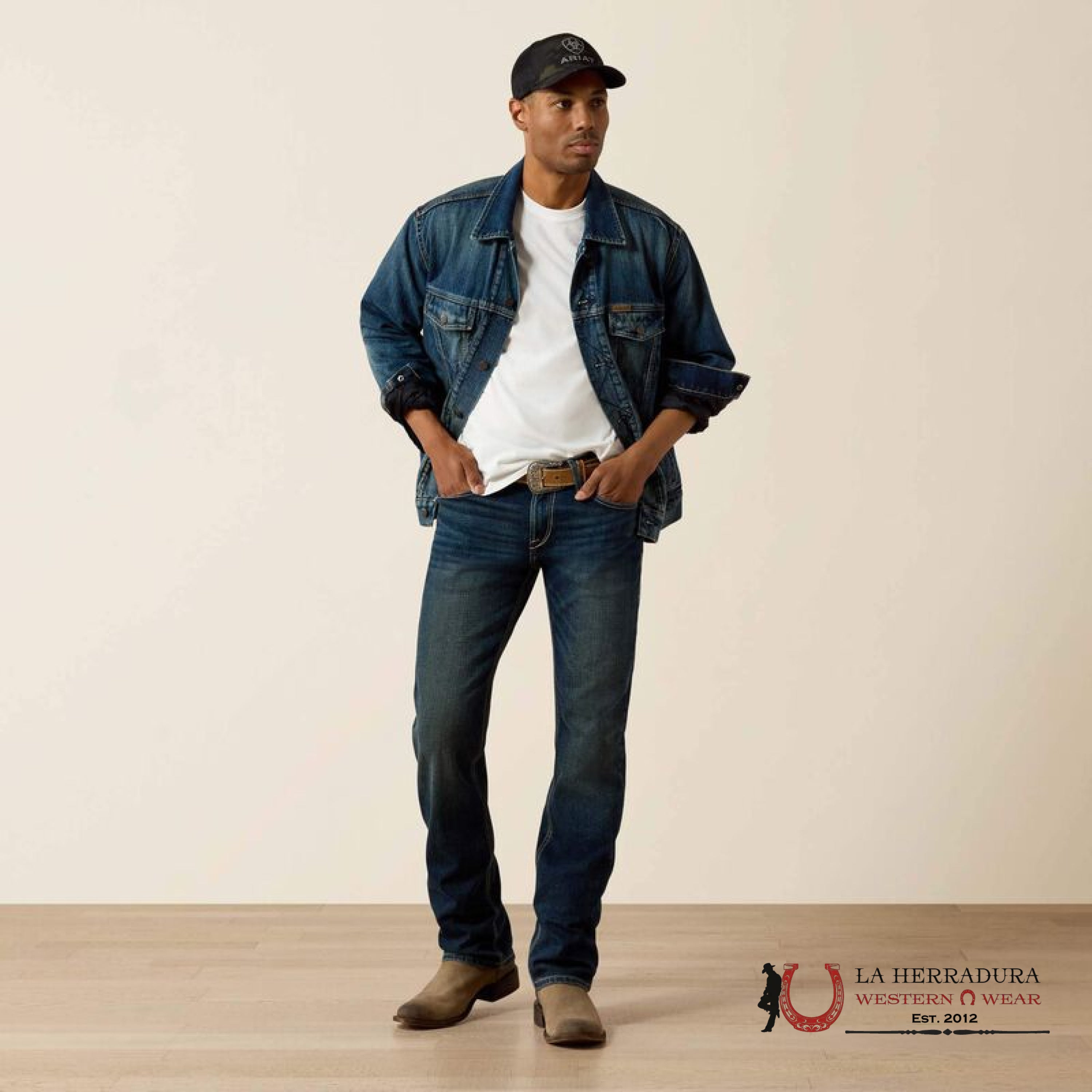 ARIAT MENS JEAN STIRLING DRAKE M7 SLIM FIT STRAIGHT LEG 10041092 ARIAT JEANS