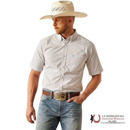 CAMISETA DE MANGA CORTA BLANCA PRO SIMON PARA HOMBRE ARIAT - 10058944