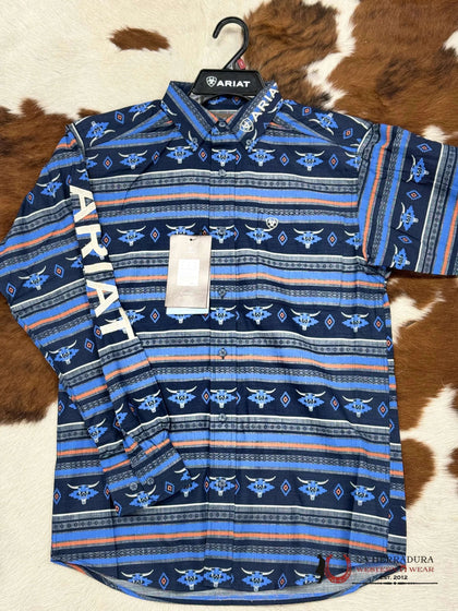 ARIAT MENS SHIRT CLASSIC TEAM CHANDLER BLUE - 10047348