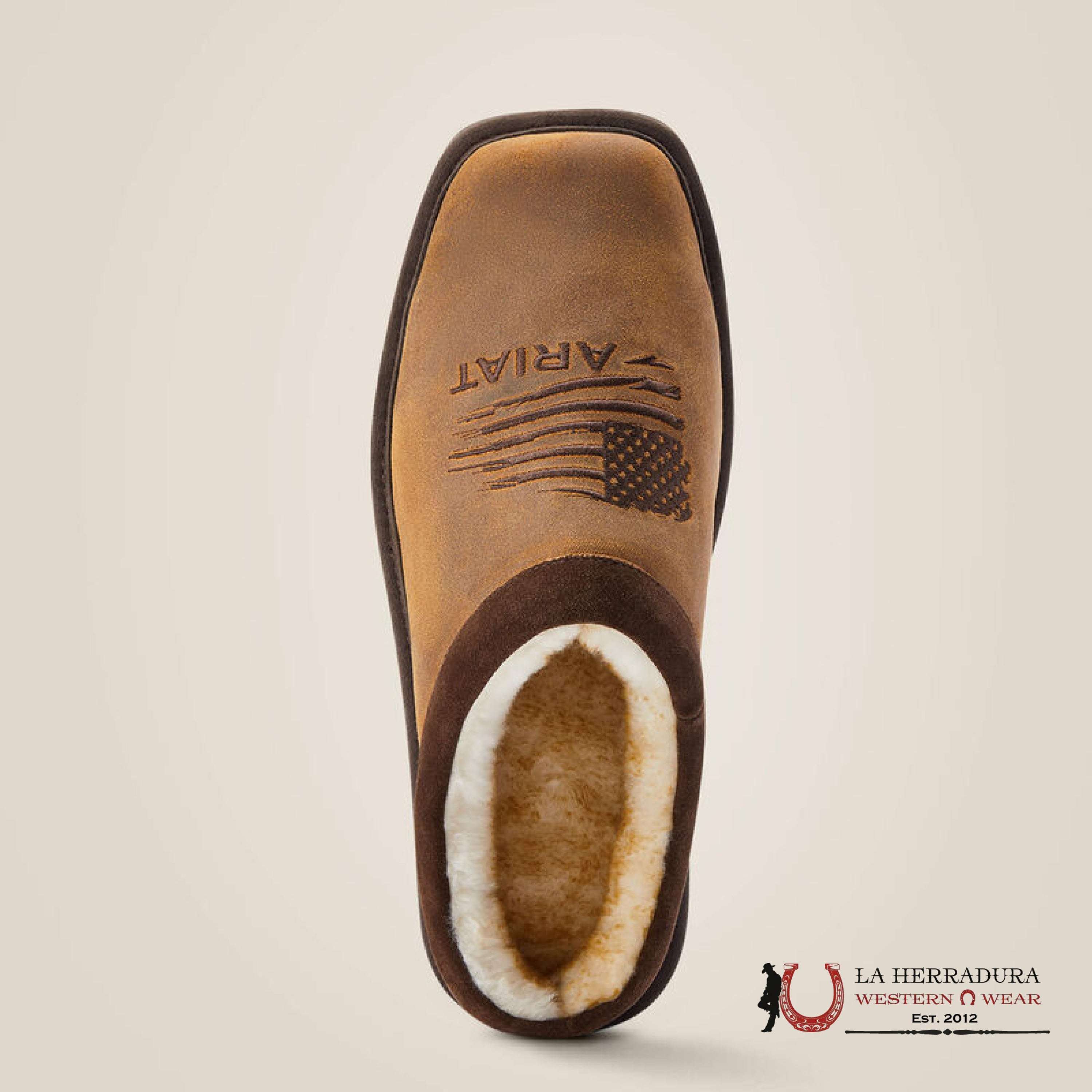 ARIAT MENS SQUARE TOE PATRIOT SLIPPER 2692