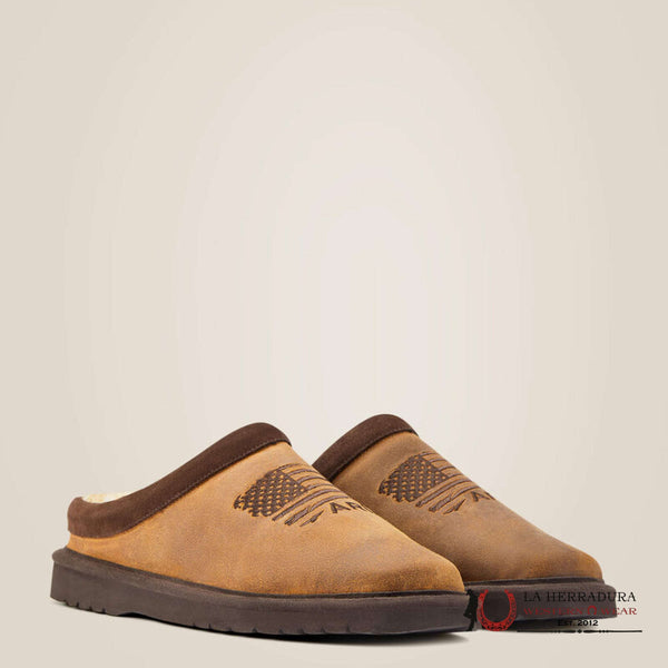 PANTUFLA ARIAT PATRIOT DE HOMBRE CON PUNTA CUADRADA 2692