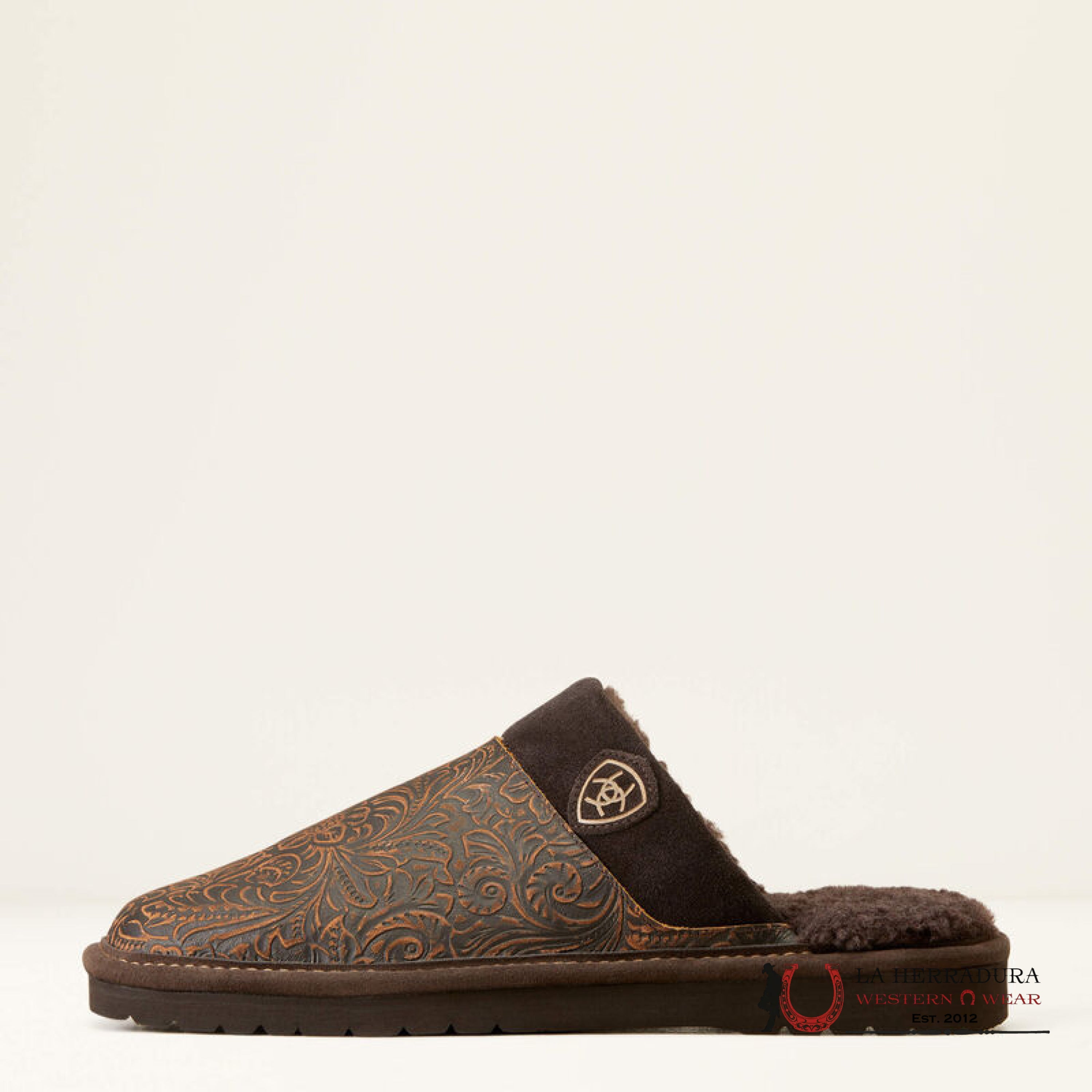 Ariat Mens Square Toe Silversmith Embosse Slipper Zapatos Hombres