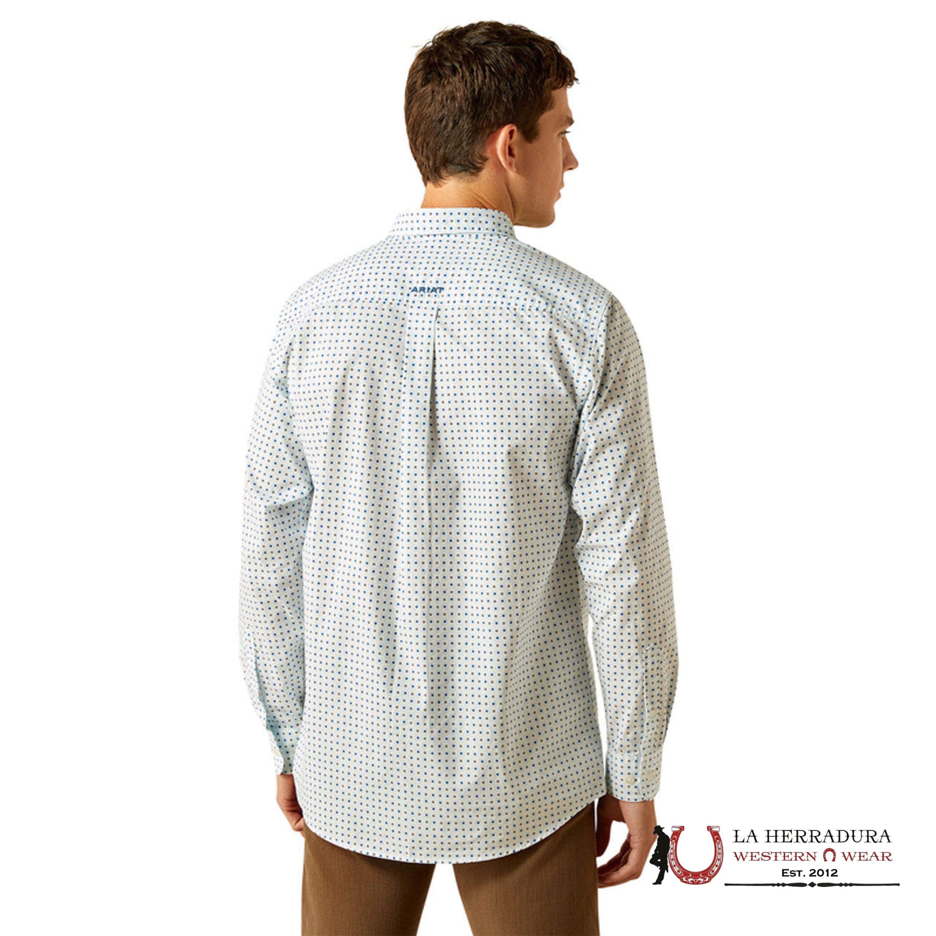 ARIAT MENS Stearns Light Blue Longsleeve Shirt - 8995 ROPA HOMBRES