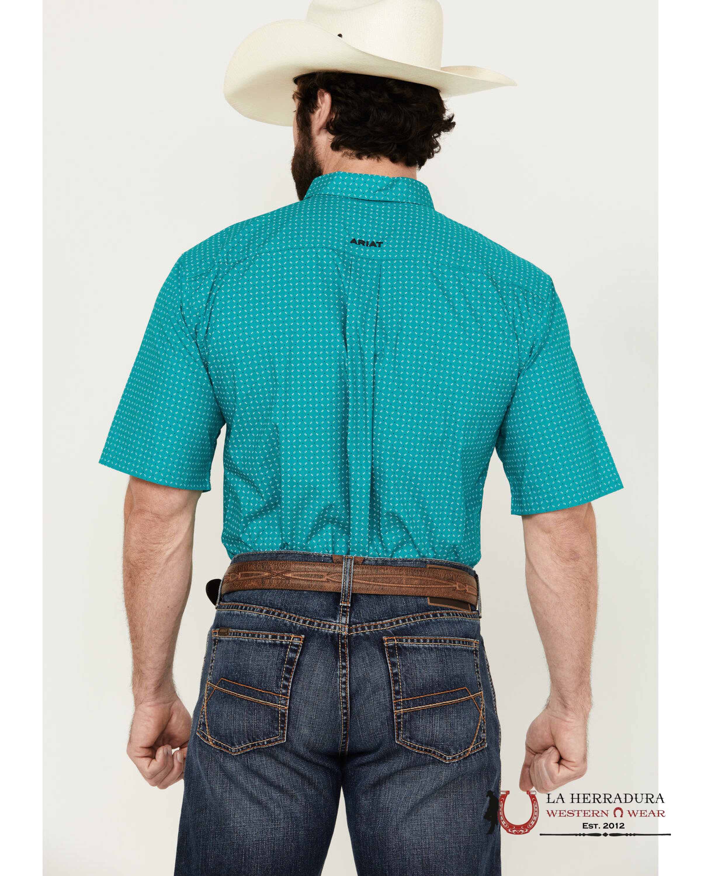 ARIAT MENS Steele Short Sleeve Shirt - 1527 ROPA HOMBRES