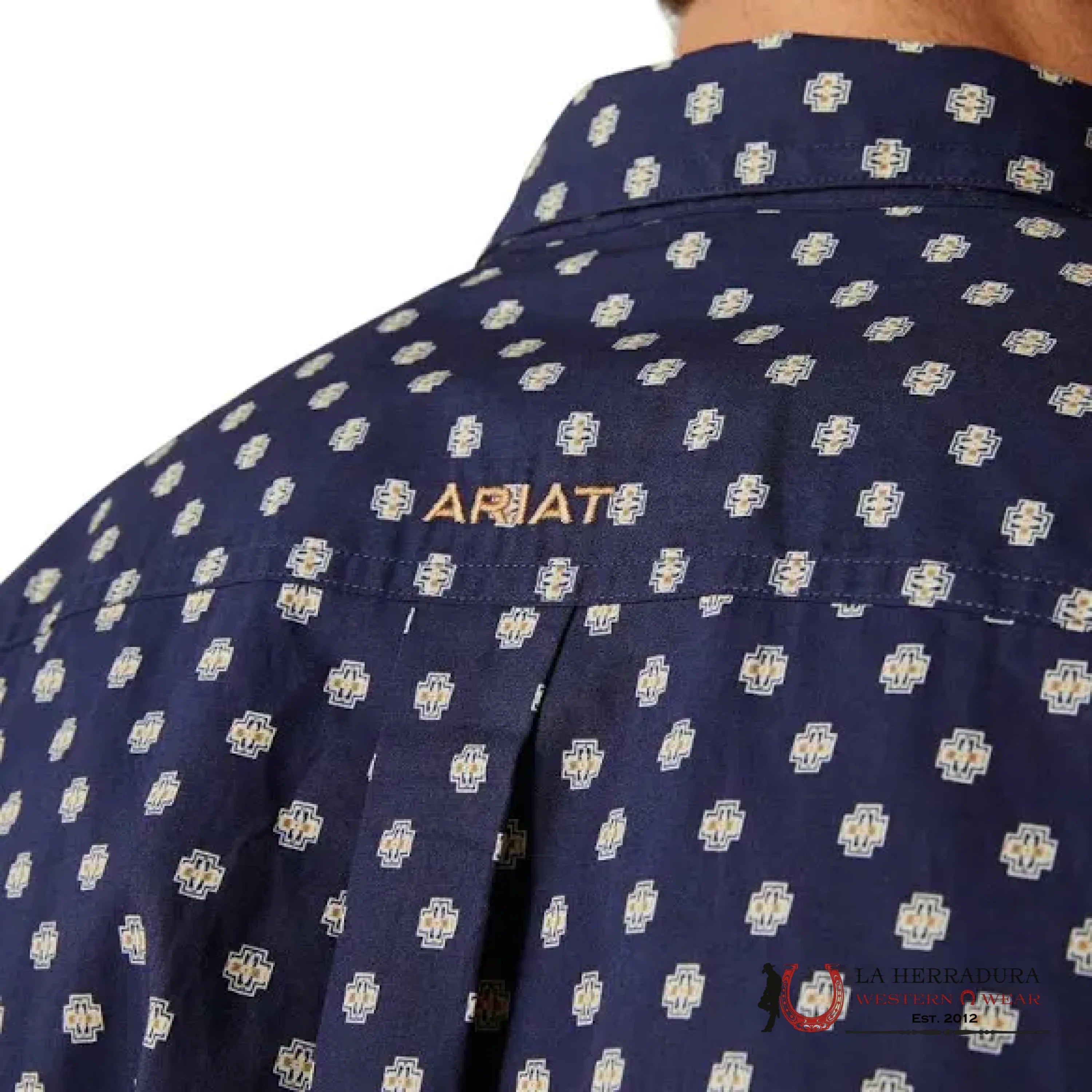 ARIAT MENS TEAM PORTLAND FITTED LS SHIRT DARK BLUE 10062246 ROPA HOMBRES