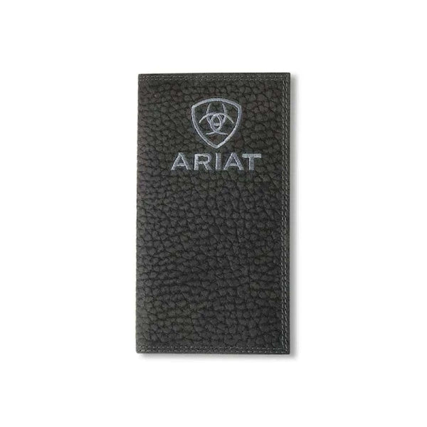 CARTERA ARIAT PARA HOMBRE LOGO NEGRO BILLETERA RODEO - A3556201