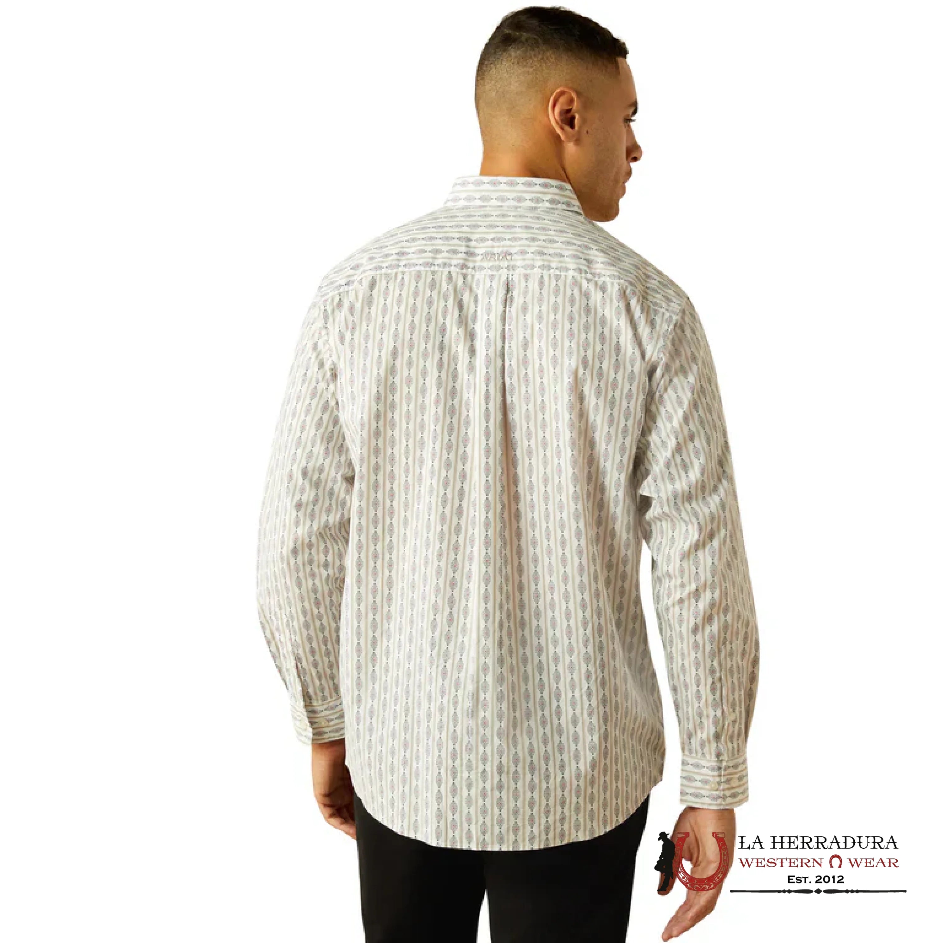 ARIAT MENS William White Long Sleeve With Aztec Print Shirt - 8763 ROPA HOMBRES