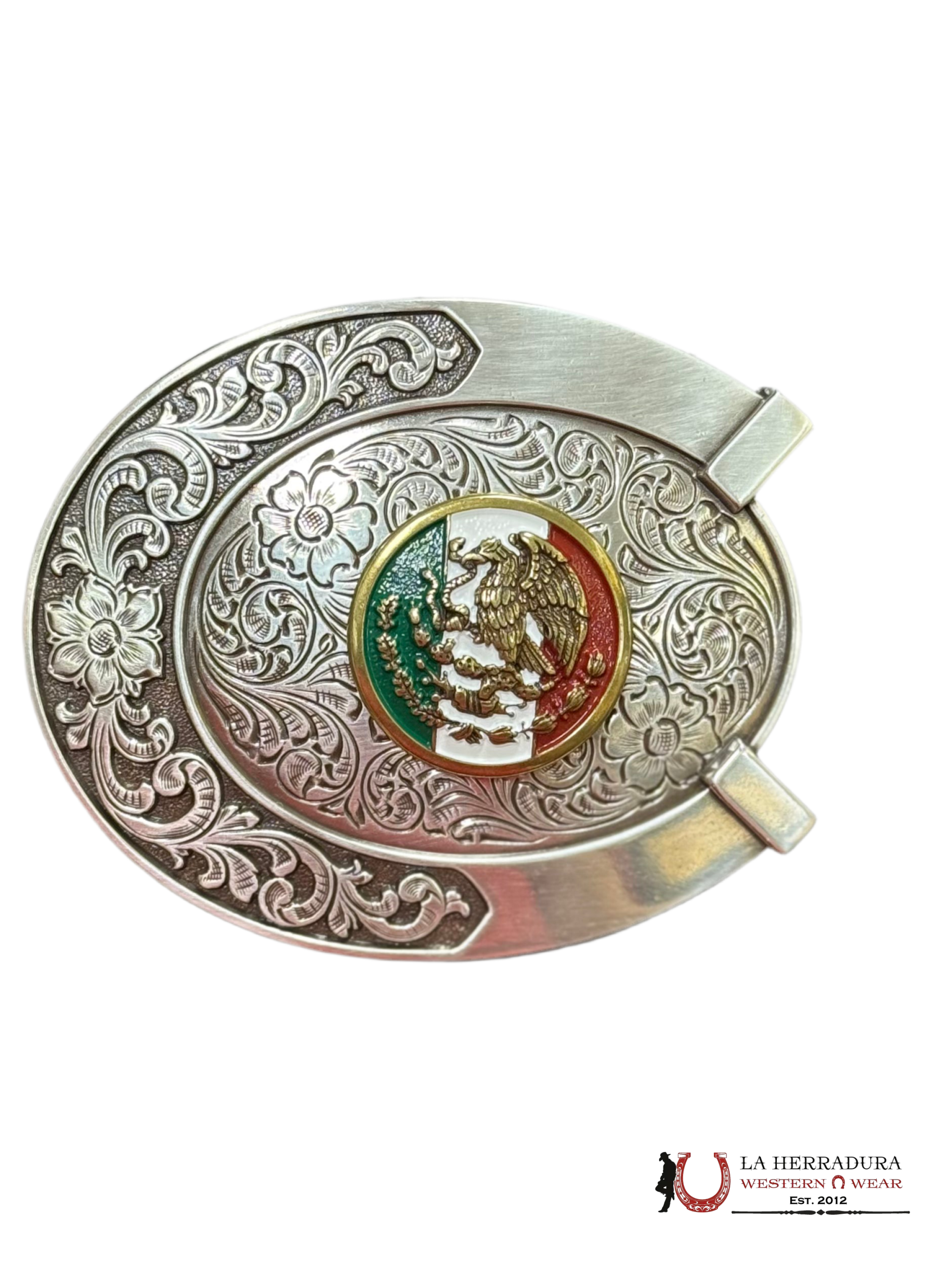 ARIAT MEXICO FLAG HORSE SHOE SHAPE BUCKLE A37021 ACCESORIOS