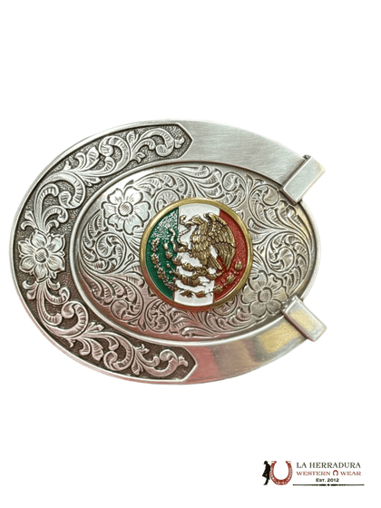 ARIAT MEXICO FLAG HORSE SHOE SHAPE BUCKLE A37021