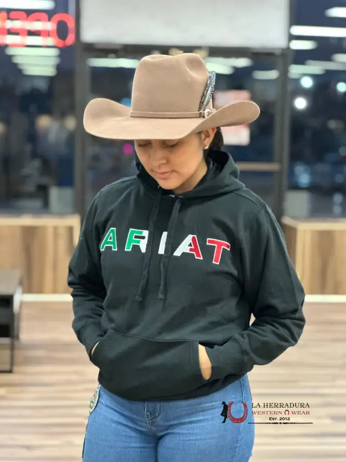 Ariat Mexico Hoodie Black Ropa Mujeres