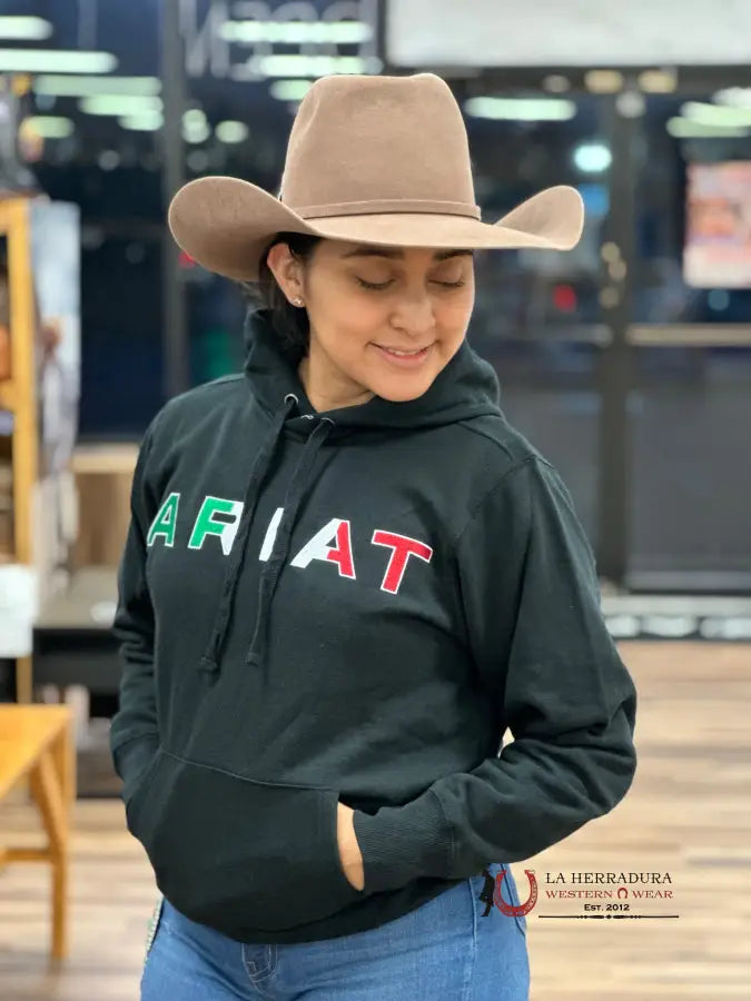 Ariat Mexico Hoodie Black Ropa Mujeres