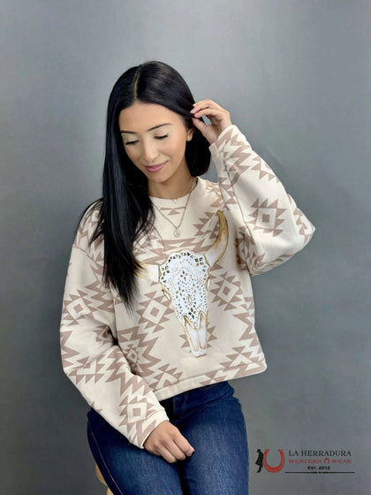 ARIAT OKEEFE SWEATER SHIRT BRAZILIAN SAND 10046272