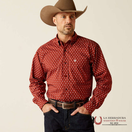 ARIAT PAX LONG SLEEVE BURGUNDY CLASSIC FIT - 10053867