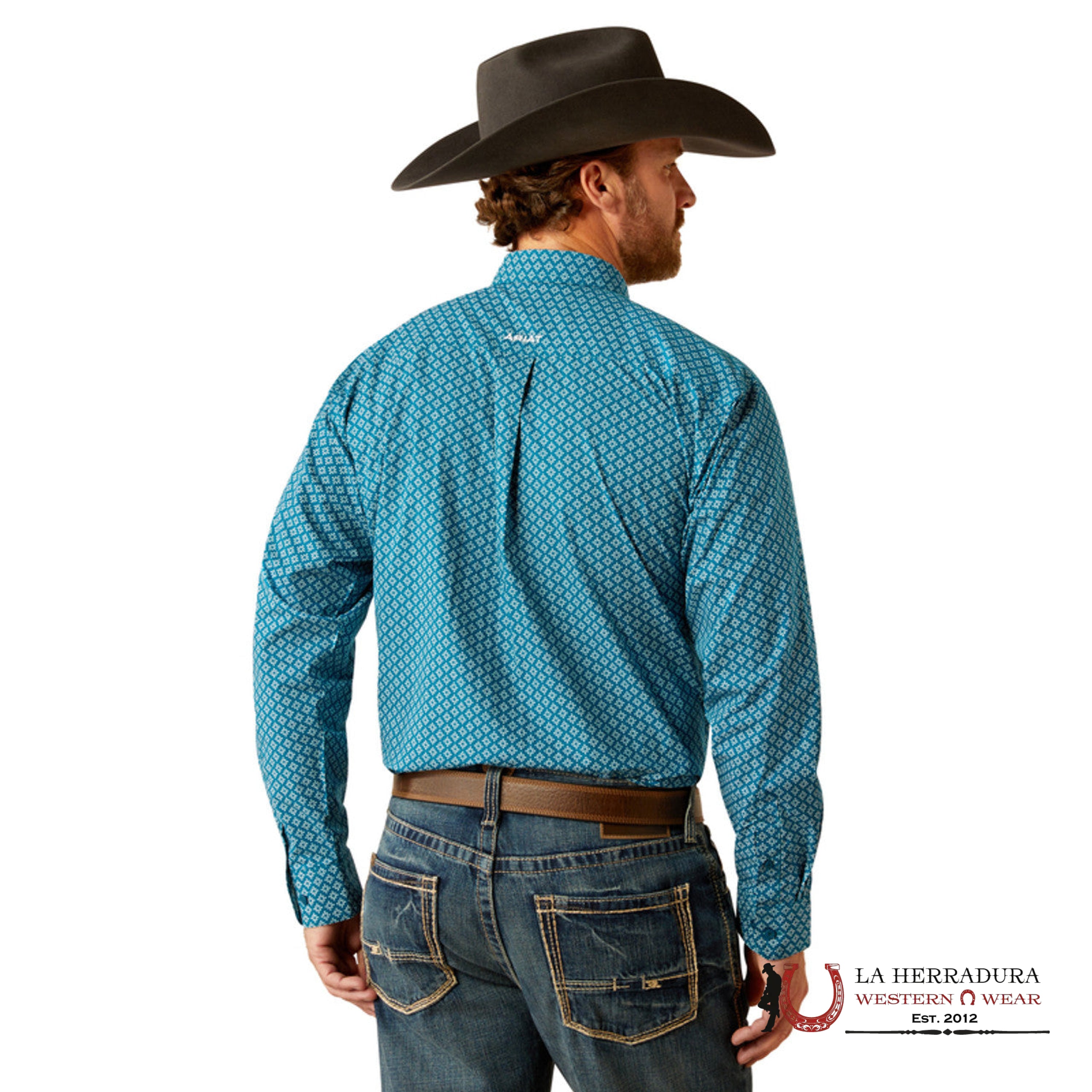 Ariat Petey Long Sleeve Shirt Dark Teal - 3923 Ropa Hombres