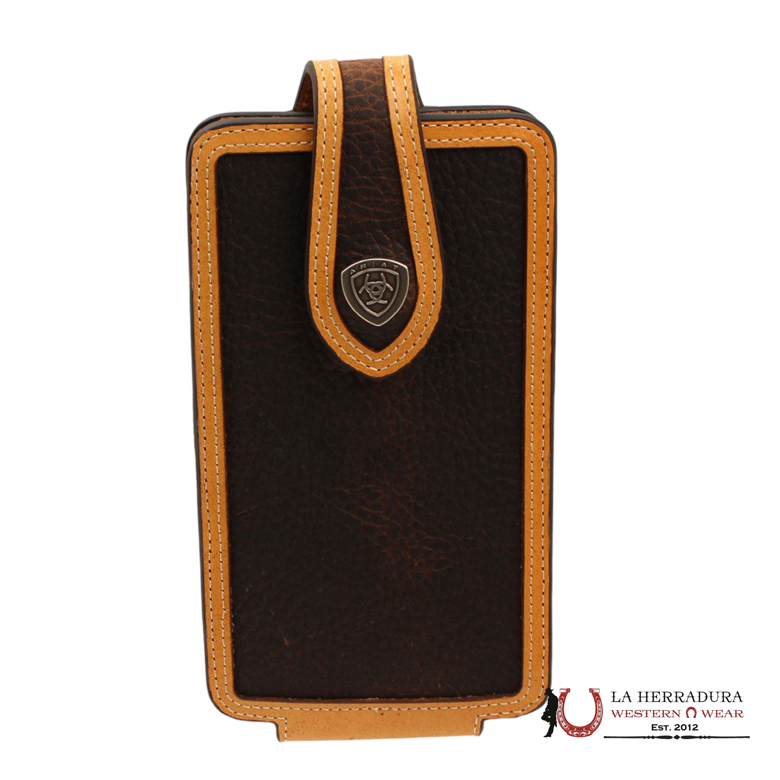 ARIAT PHONE CASE TWO COLOR LEATHER A06004305