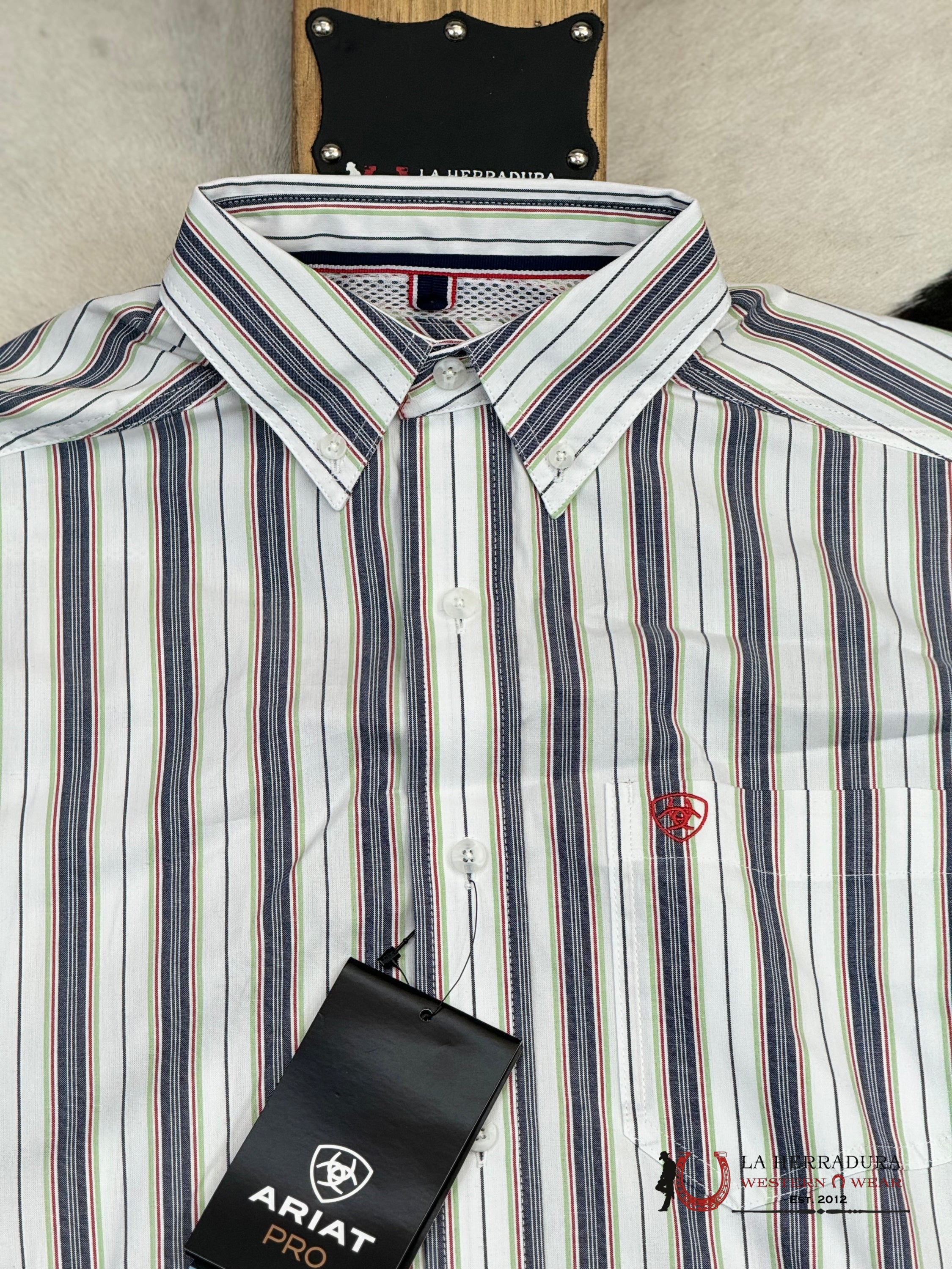 Ariat Pro Dean White Long Sleeve Shirt Ropa Hombres