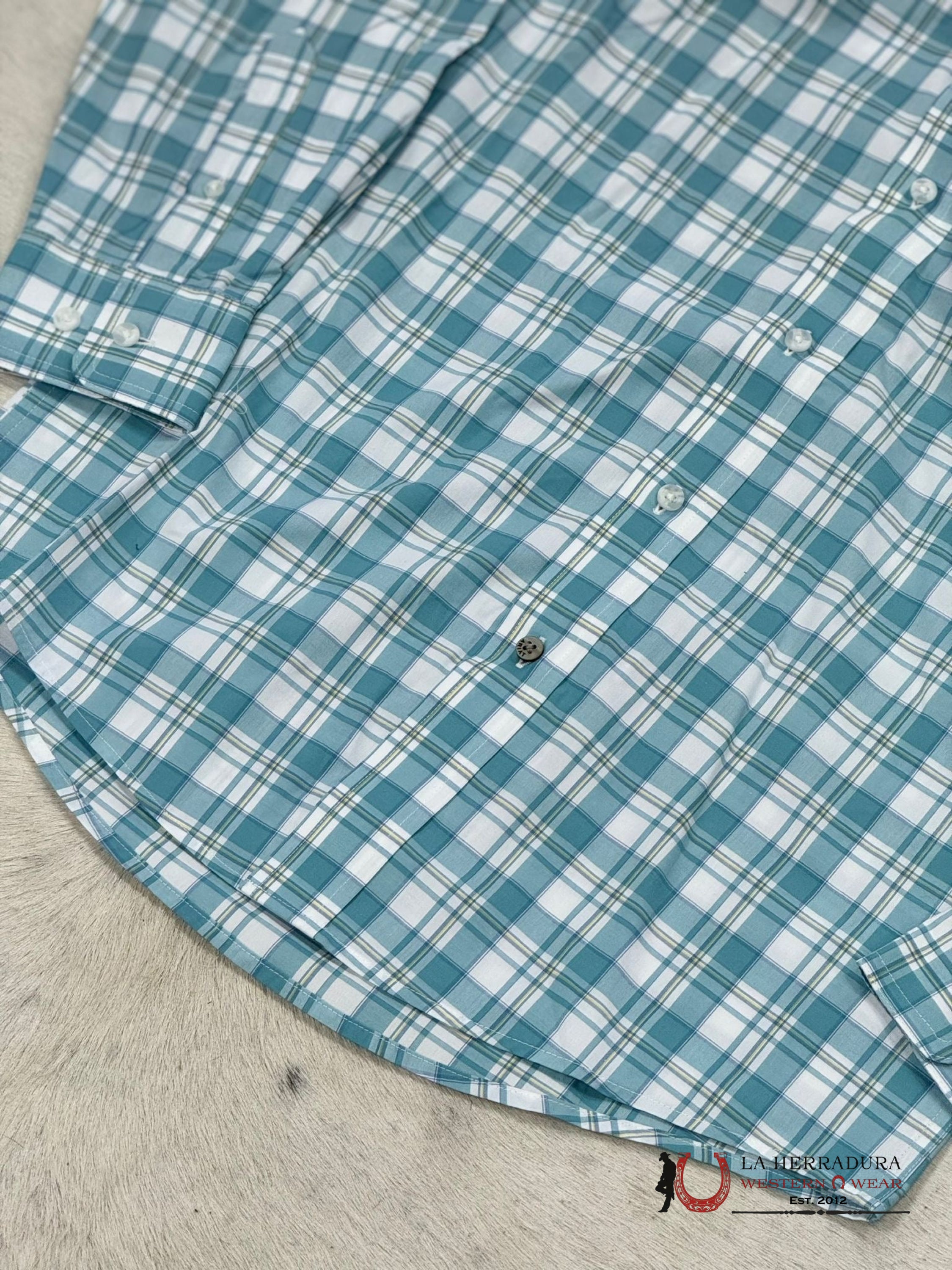 Ariat Pro Edward Dark Blue Long Sleeve Shirt Ropa Hombres