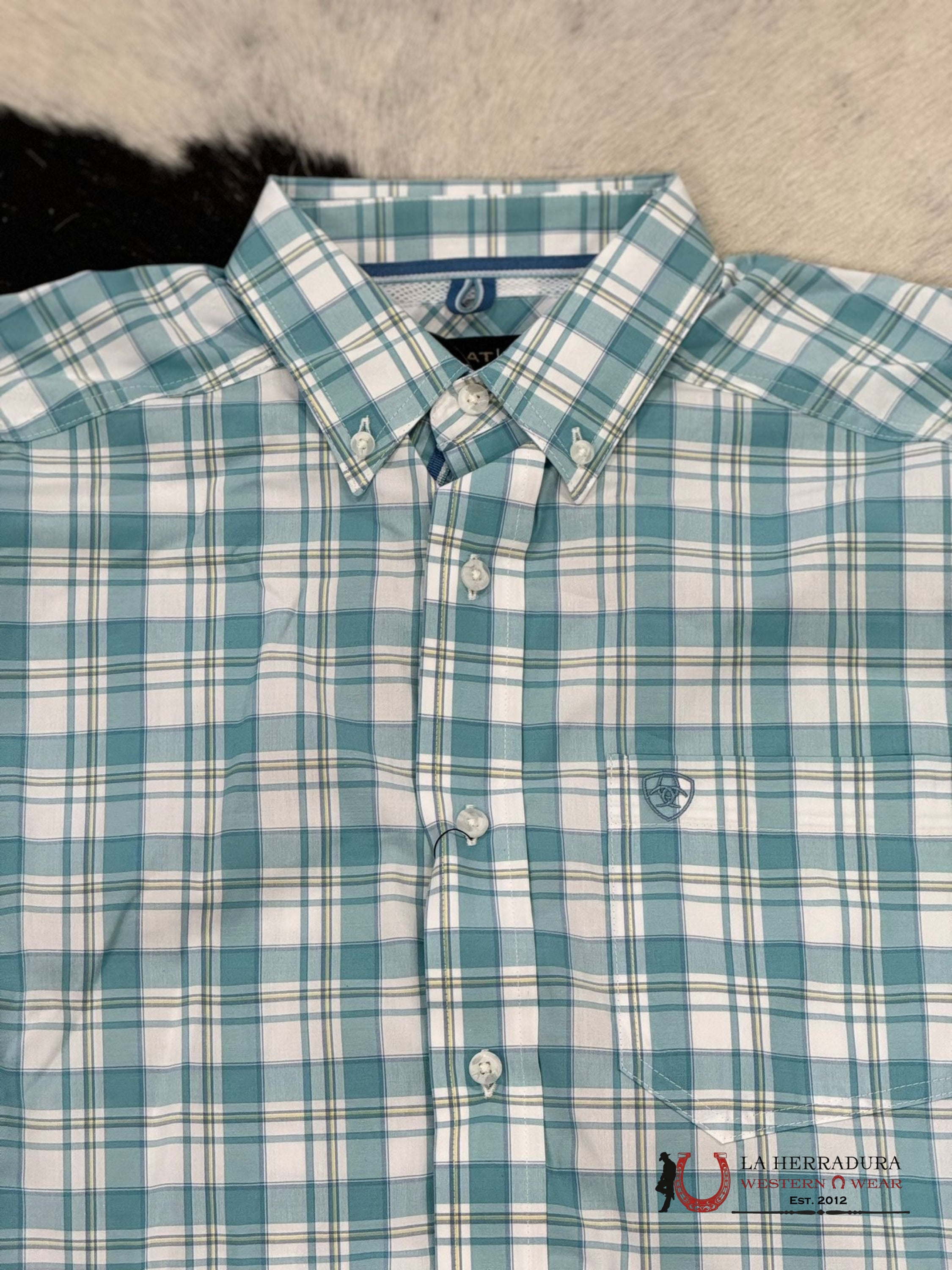 Ariat Pro Edward Dark Blue Long Sleeve Shirt Ropa Hombres