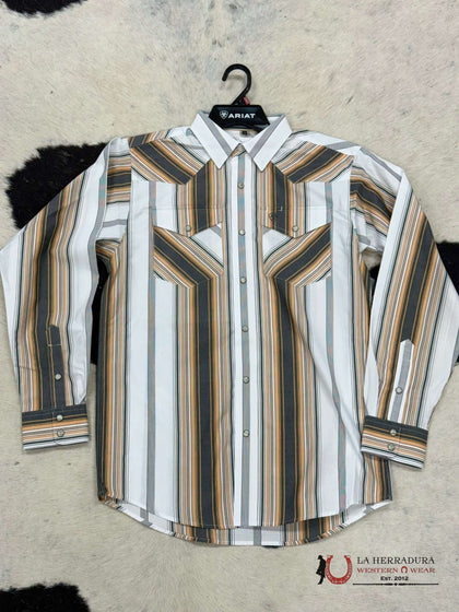 ARIAT PRO EVAN BLACK SNAP LONG SLEEVE SHIRT-10051272