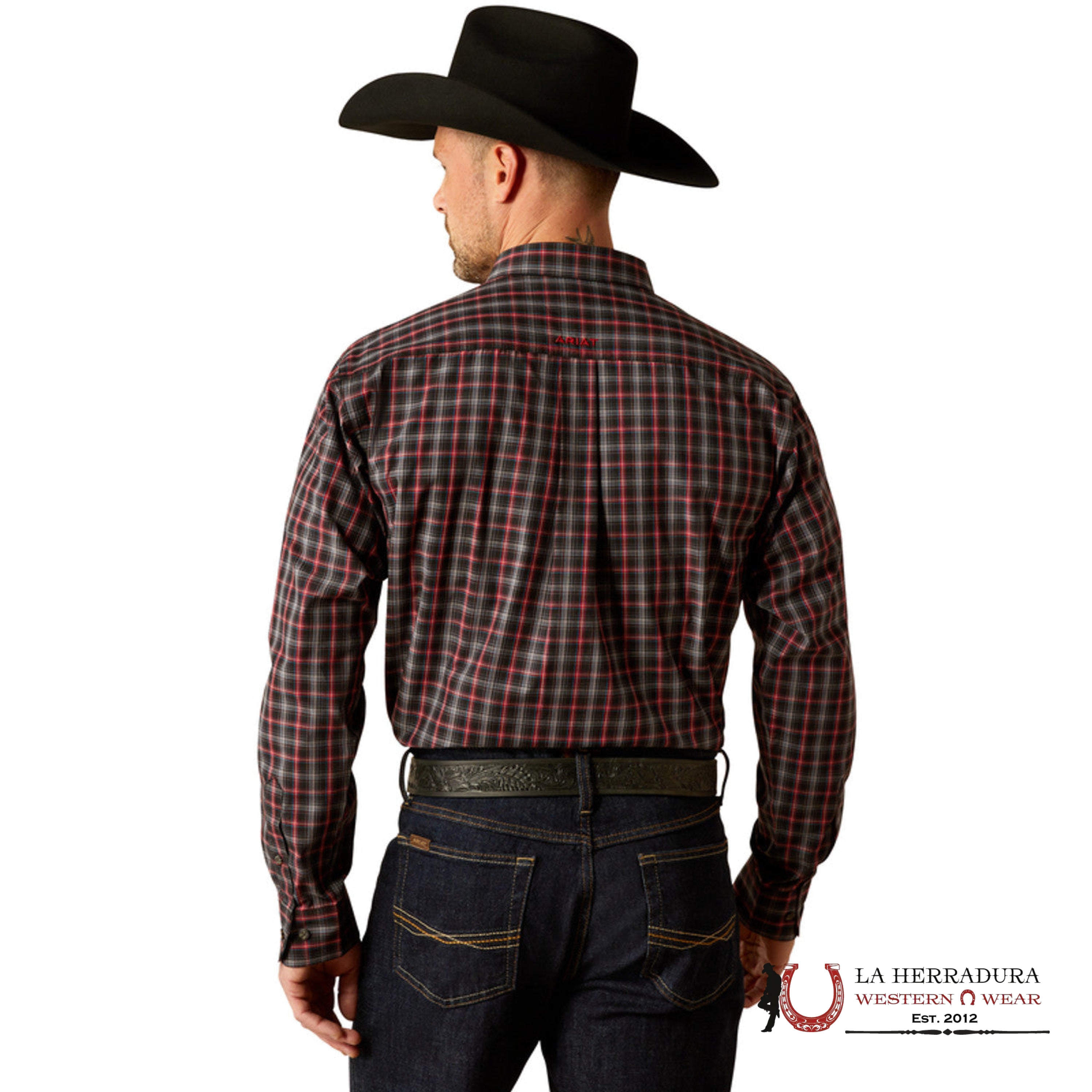 Ariat Pro Jax Long Sleeve Shirt Black- 3901 Ropa Hombres