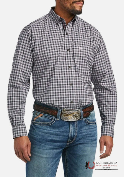 ARIAT PRO MICHAEL STR CLASSIC FIT LONG SLEEVE SHIRT BLACK 0774